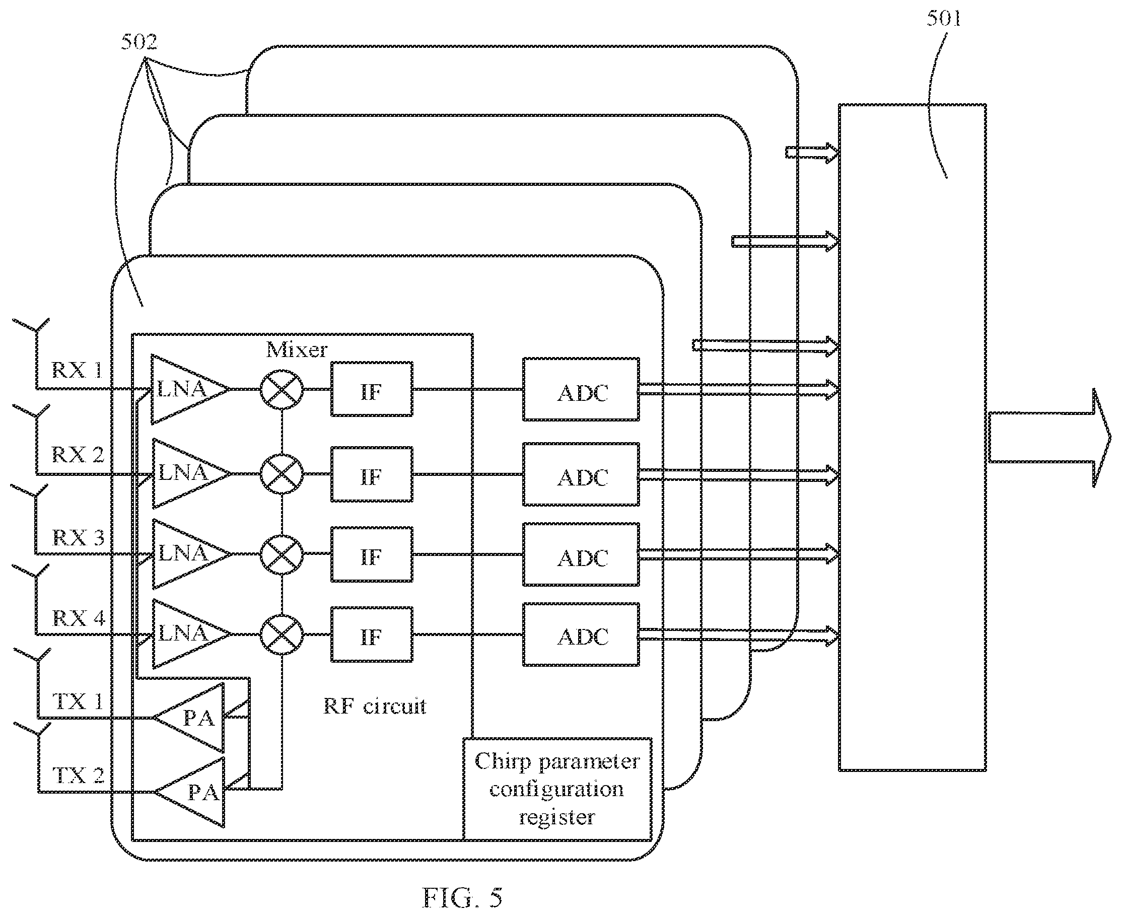 Patent US12613304 Figure 3 – Radar system