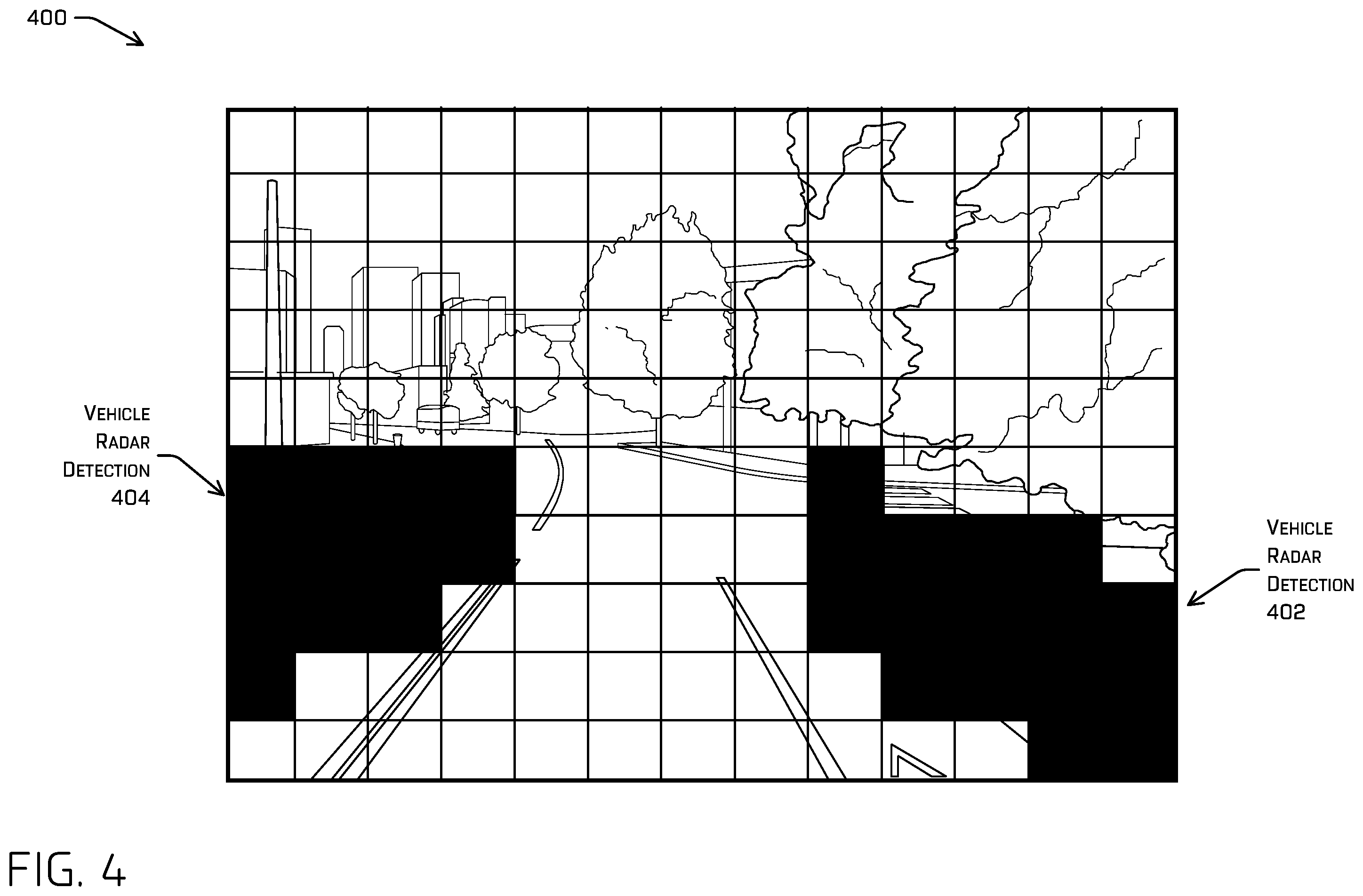 Patent US12613309 Figure 4 – Radar and doppler analysis and concealed object detection