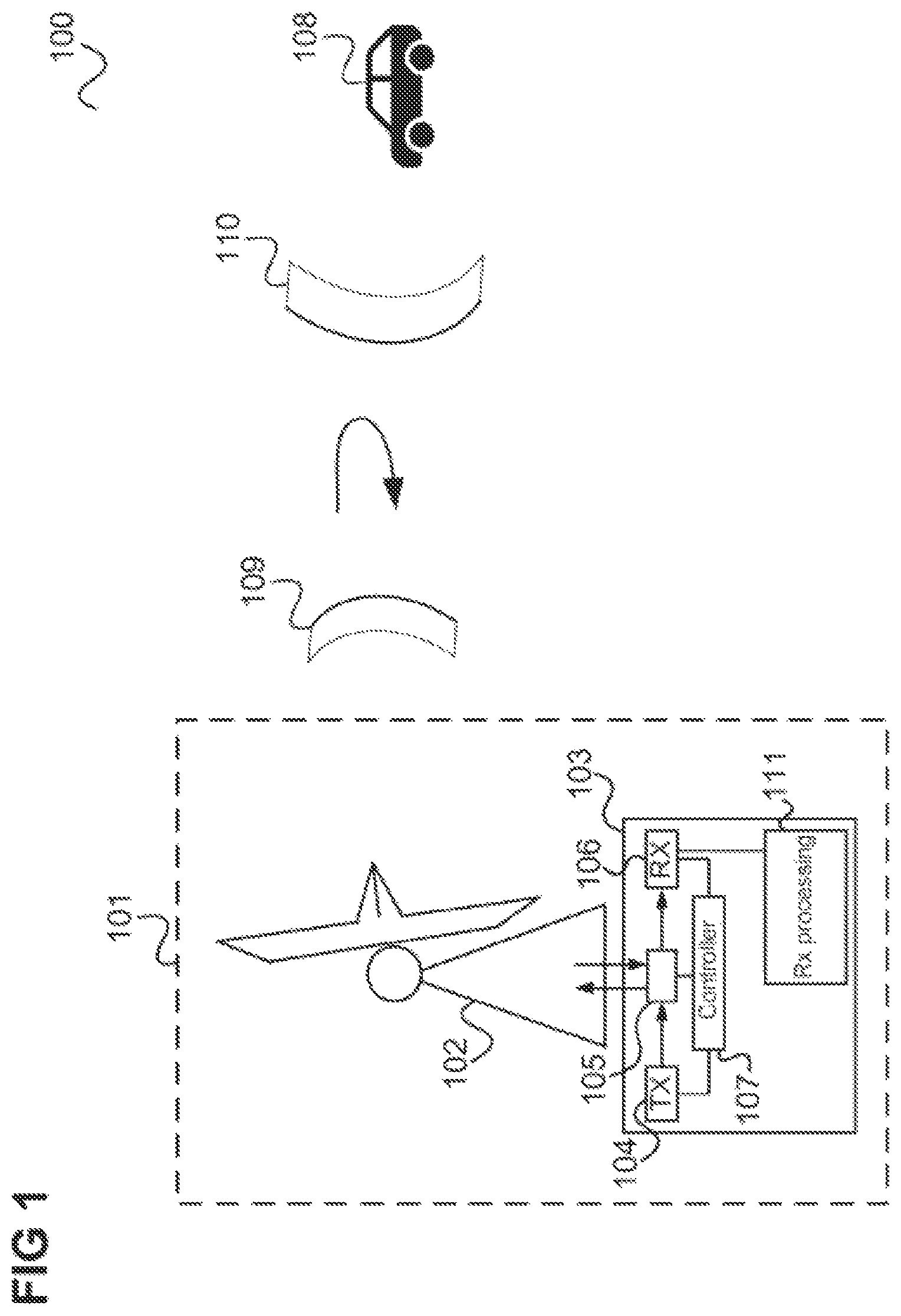 Patent US12613310 Figure 1 – Integrated radar signal processing circuit