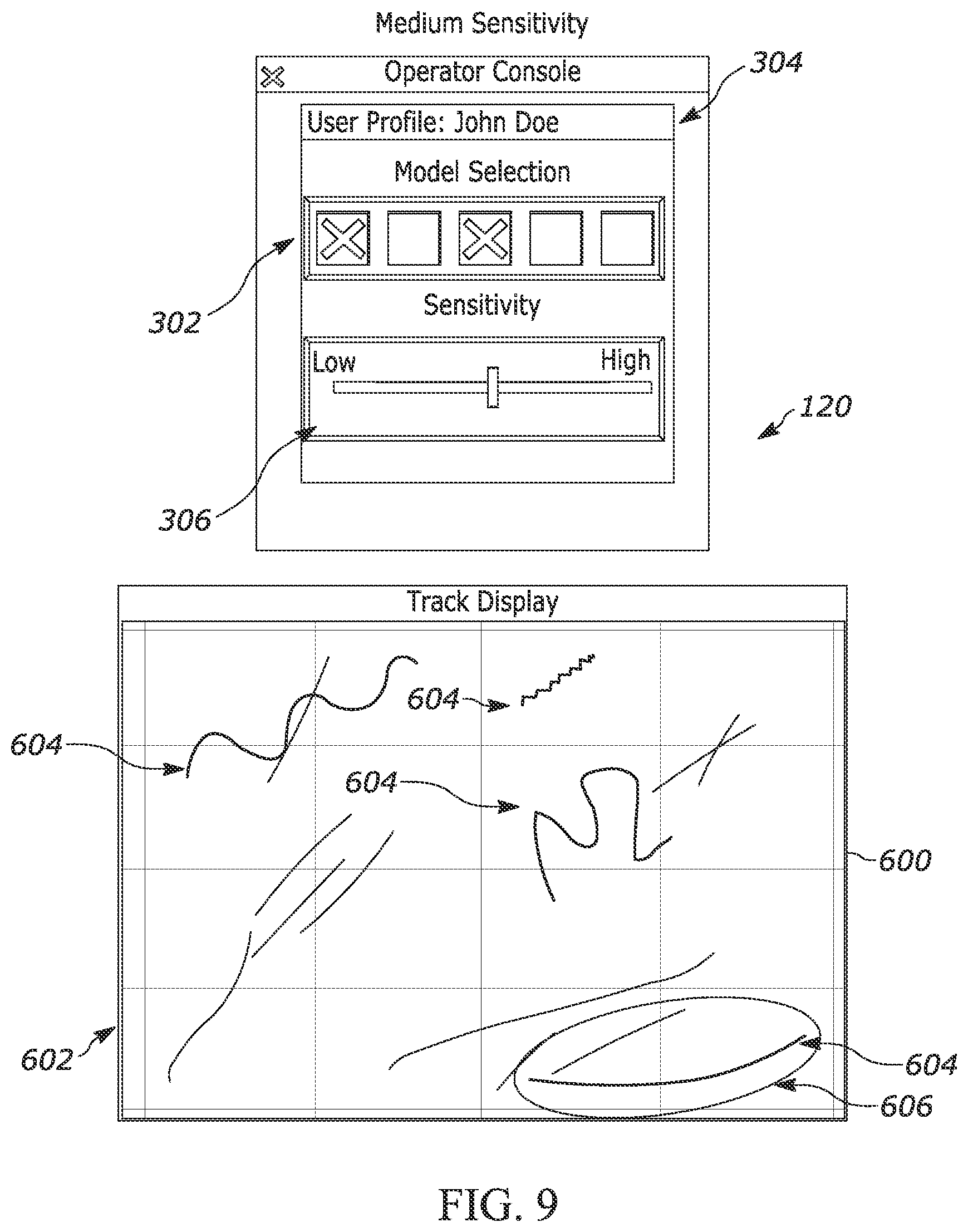 Patent US12613326 Figure 8 – Machine learned user interface for dynamic control of intelligent radar clutter mitigation