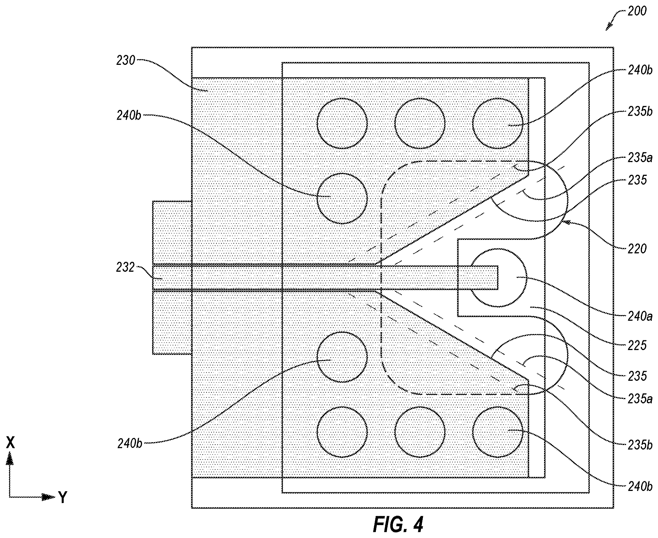 Patent US12613334 Figure 4 – Integrated circuit to waveguide transitional structures and related sensor assemblies