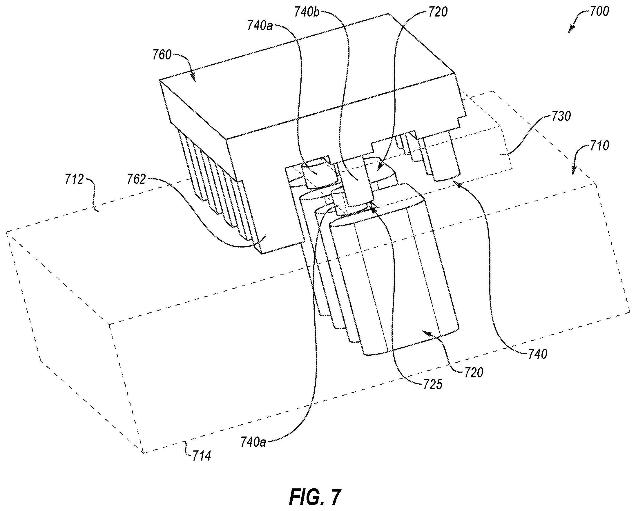 Patent US12613334 Figure 7 – Integrated circuit to waveguide transitional structures and related sensor assemblies