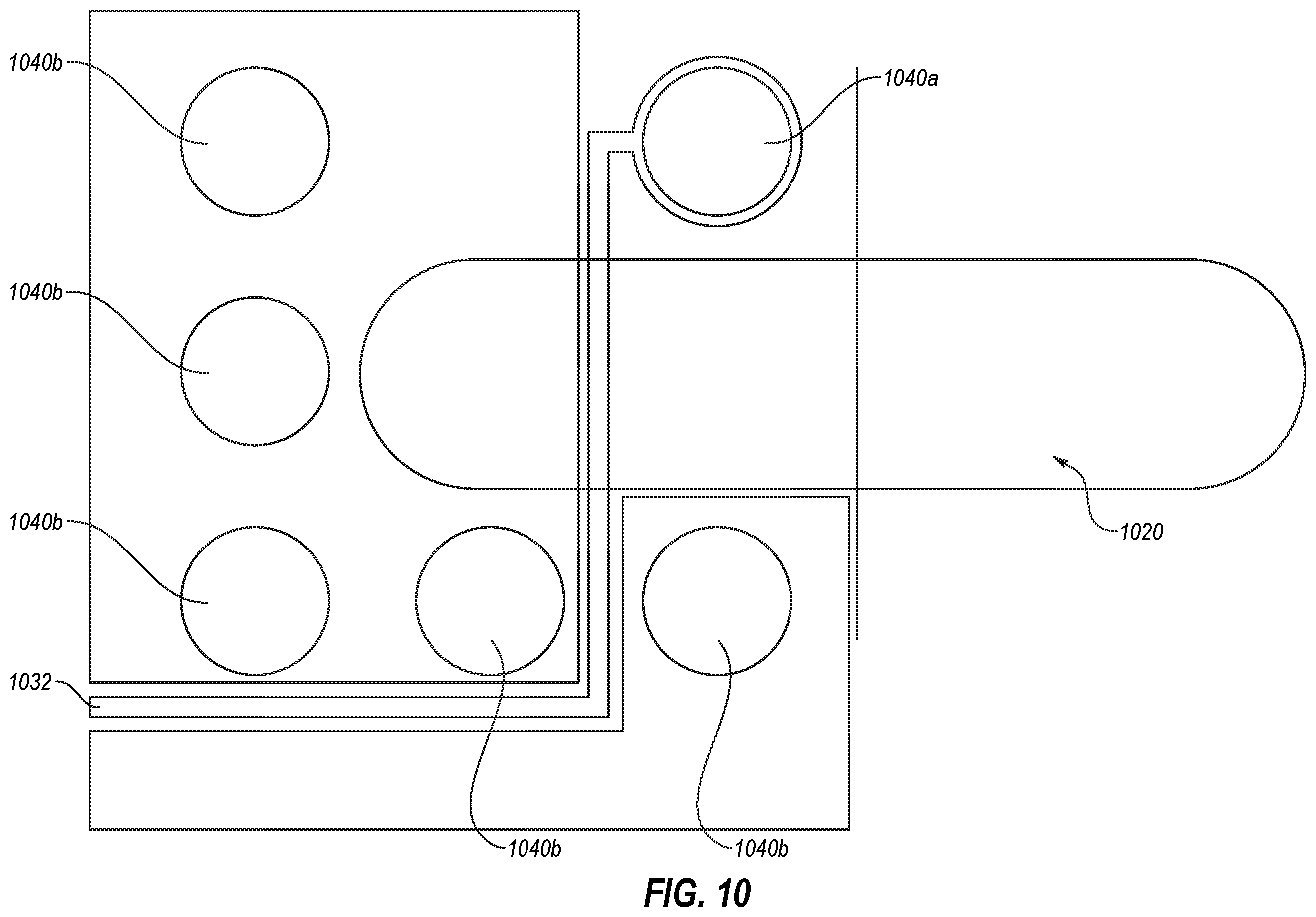 Patent US12613334 Figure 10 – Integrated circuit to waveguide transitional structures and related sensor assemblies