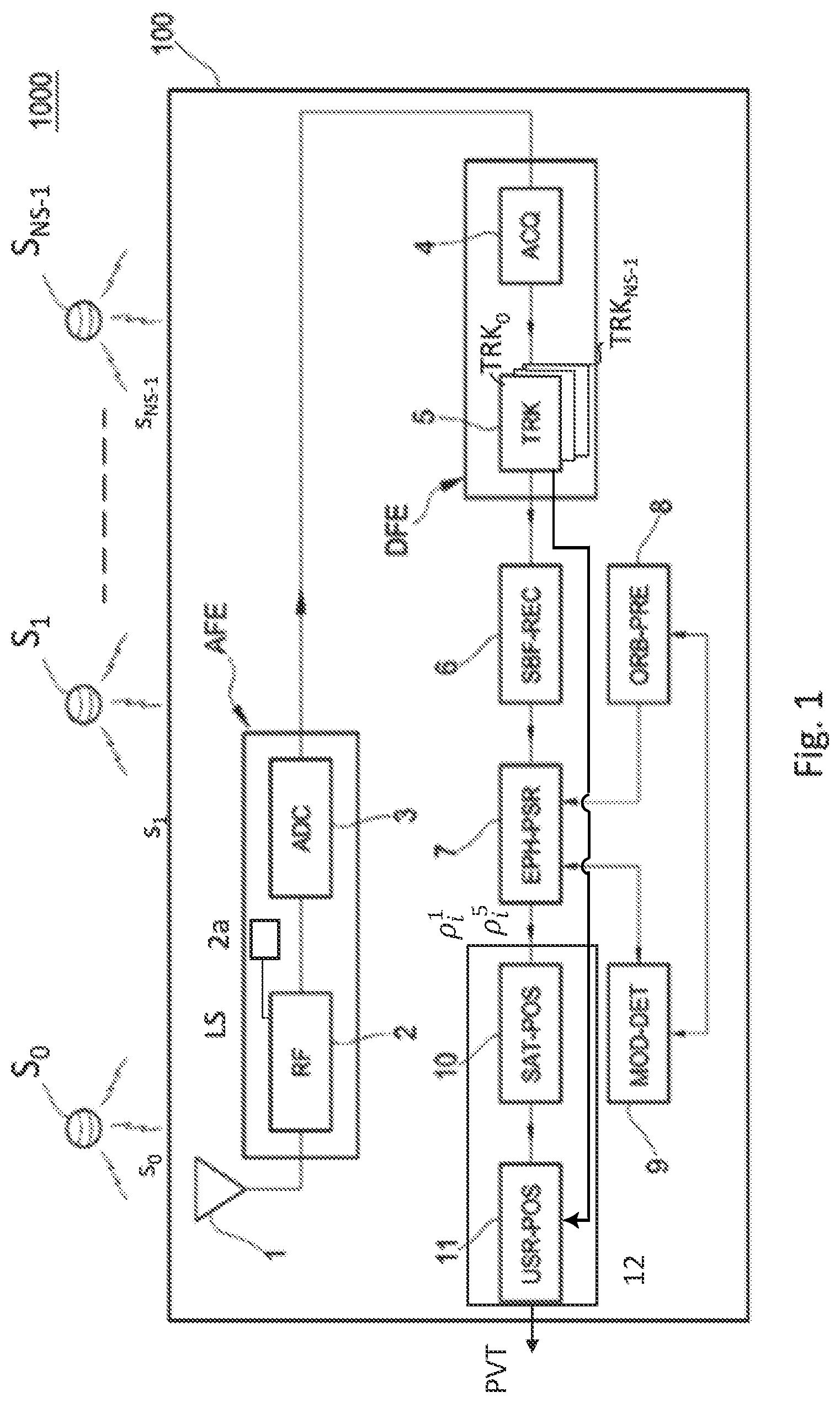 Patent US12613344 Figure 1 – Method for performing a correction of an ionospheric error affecting pseudo-range measurements in a GNSS receiver, corresponding receiver apparatus and computer program product