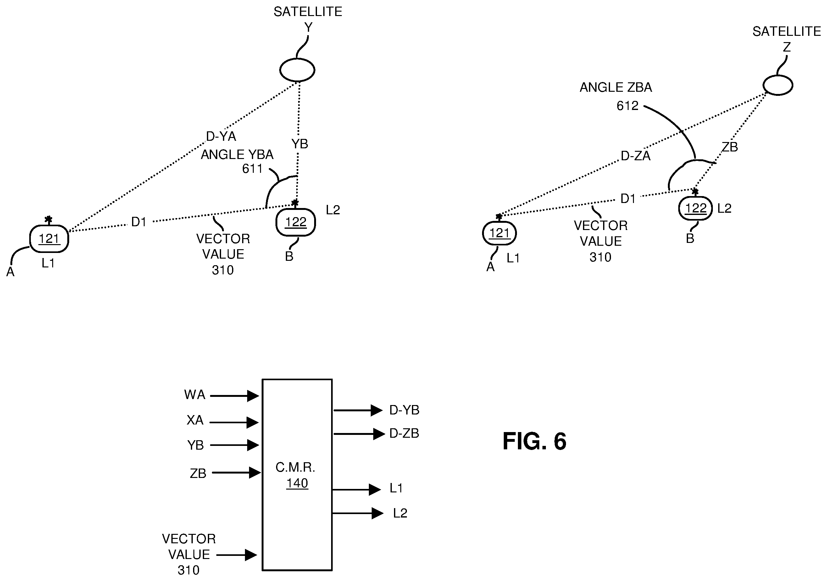 Patent US12613347 Figure 6 – Collection, distribution, use of timing/distance information to determine location in a wireless network