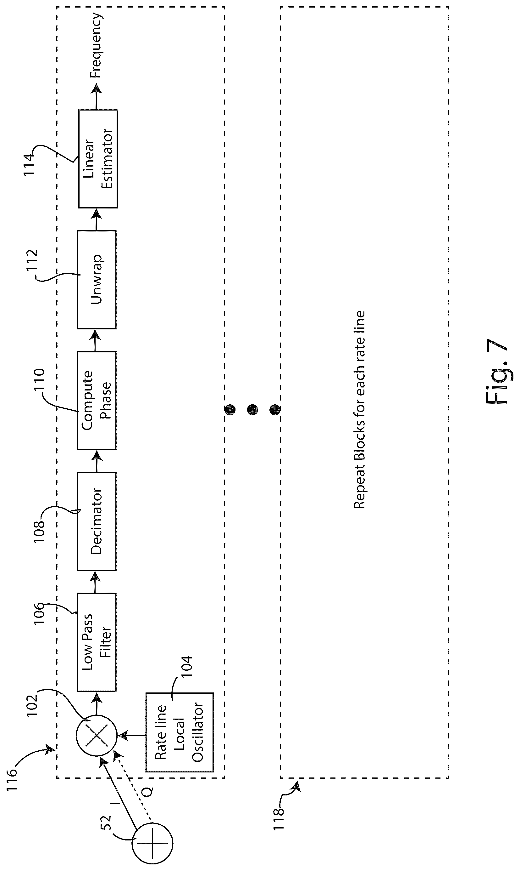Patent US12613348 Figure 6 – Doppler tracking for signals of opportunity using rate-line detection