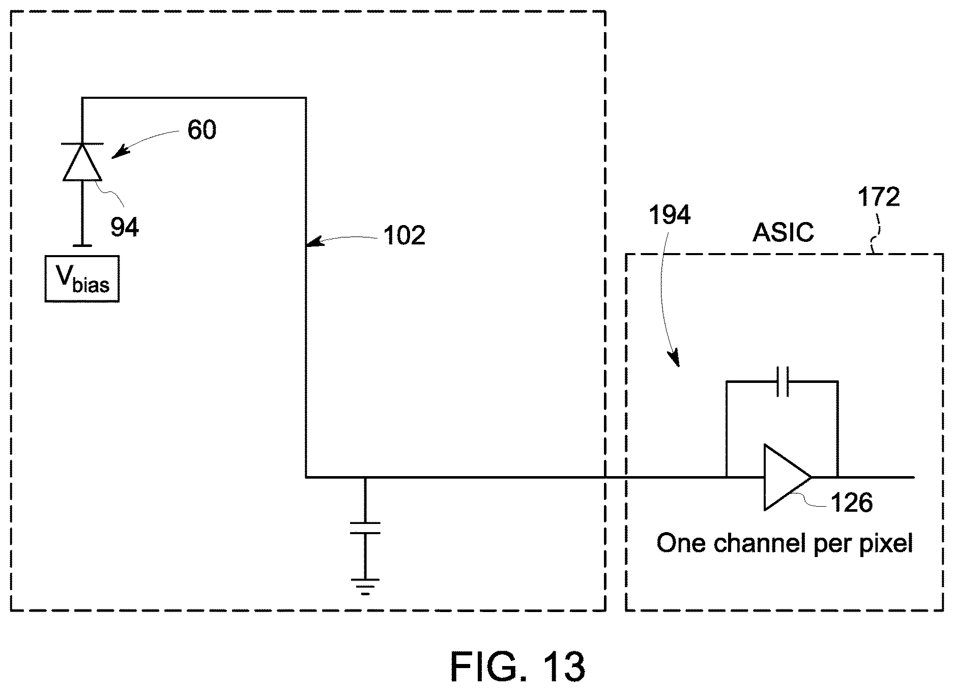 Patent US12613349 Figure 11 – Flat panel X-ray detector for computed tomography