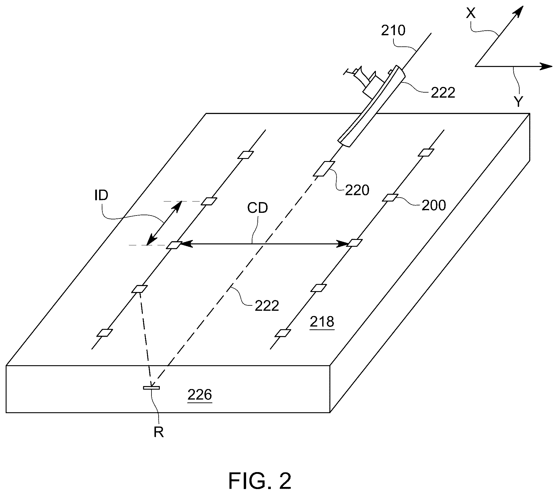 Patent US12613354 Figure 2 – Sparse ocean bottom nodes and mini-streamer acquisition system for enhancing subsurface imaging