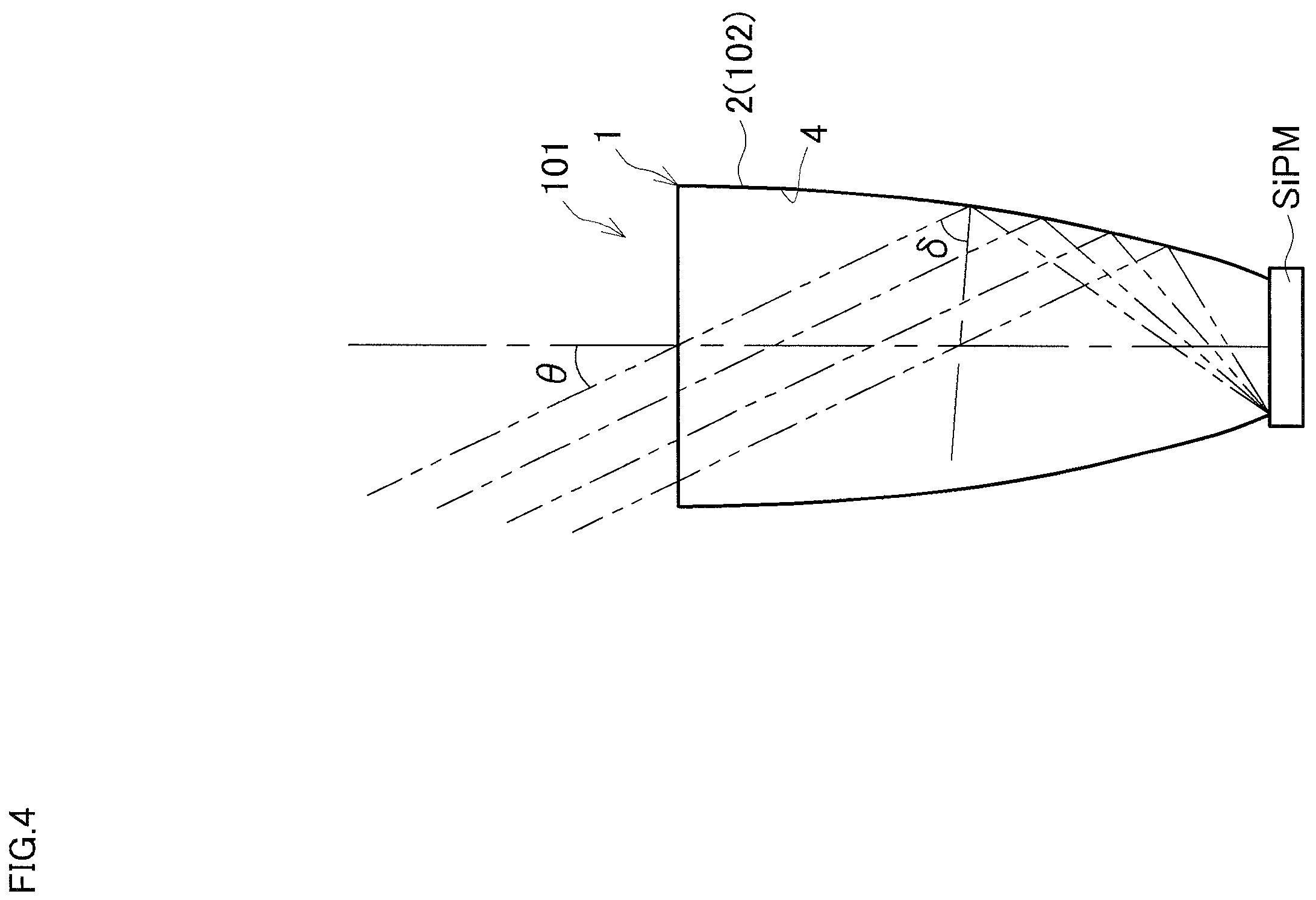 Patent US12613360 Figure 4 – Optical product and light concentrator