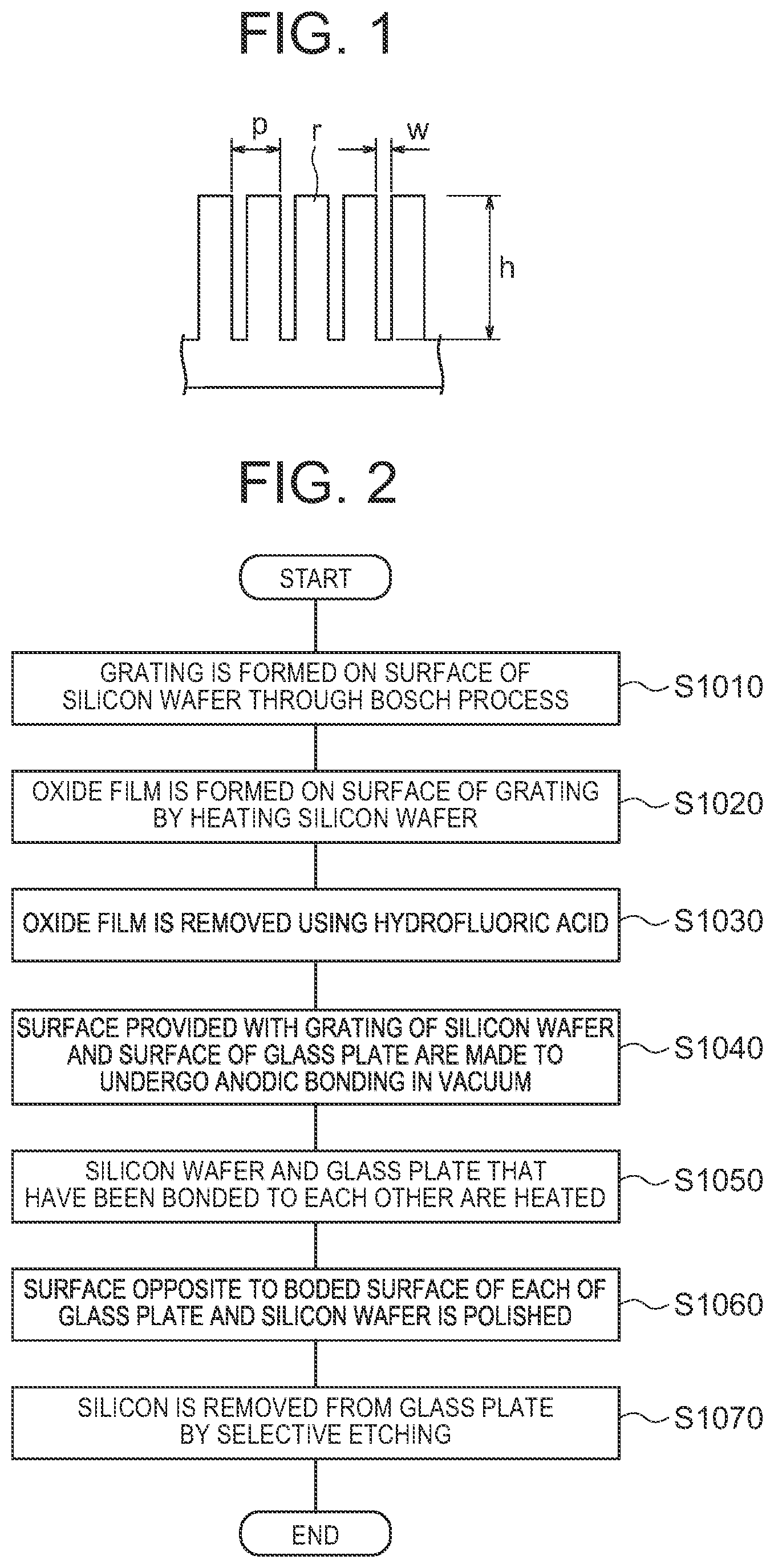 Patent US12613364 Figure 1 – Glass diffraction grating and method of producing the same