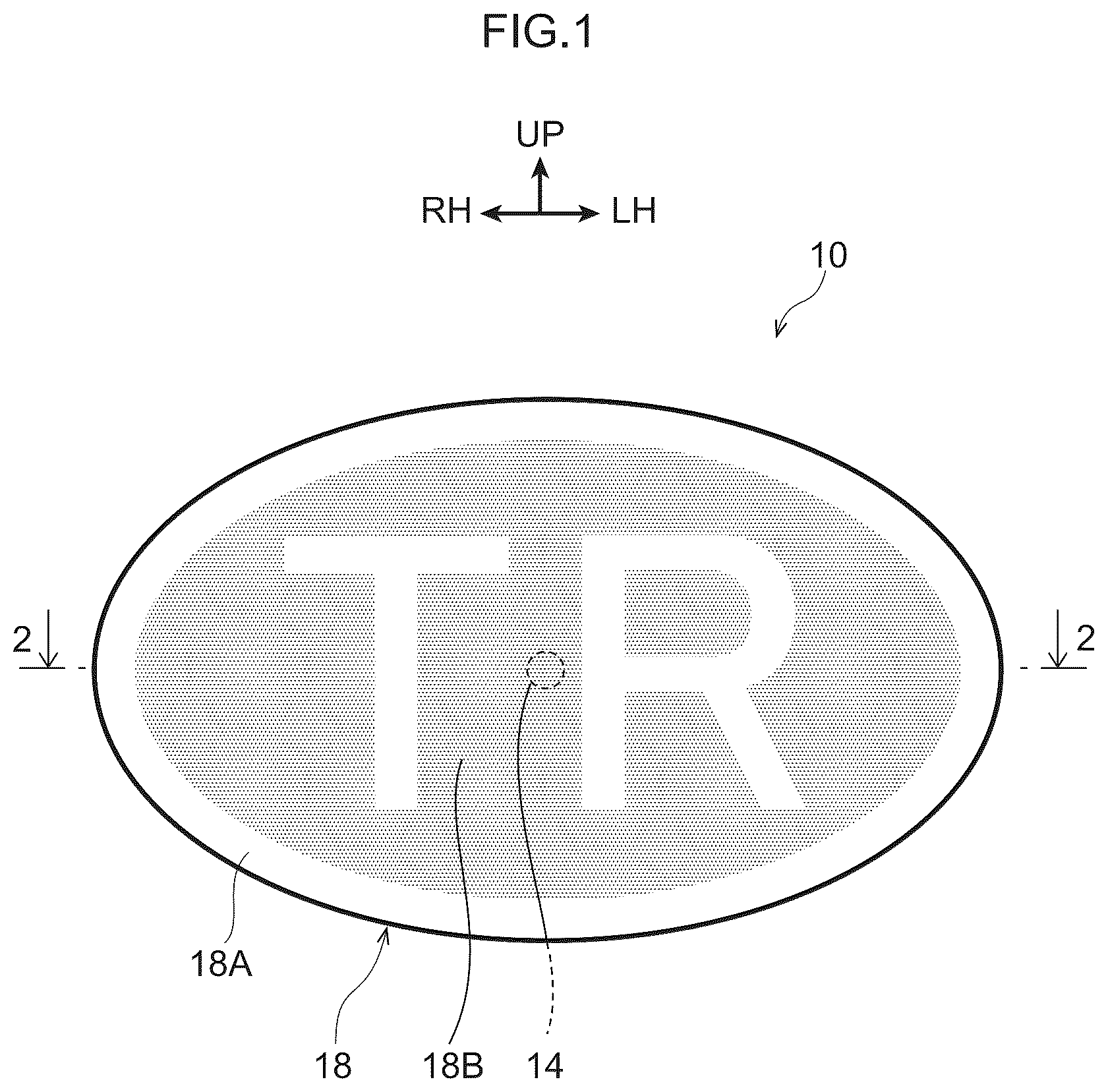 Patent US12613369 Figure 1 – Light emitting emblem