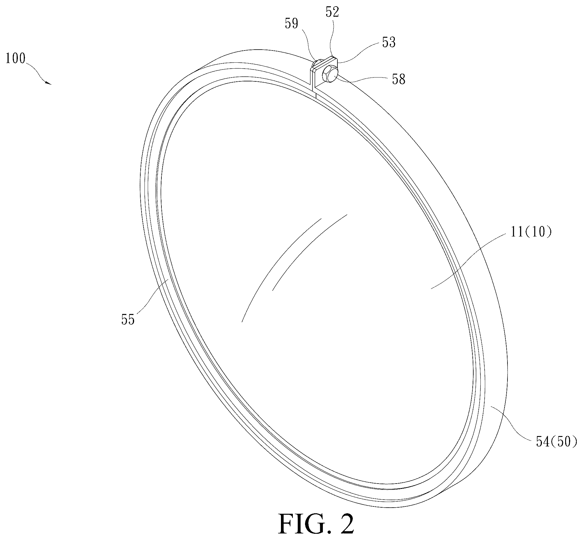Patent US12613371 Figure 2 – Lamp of traffic light