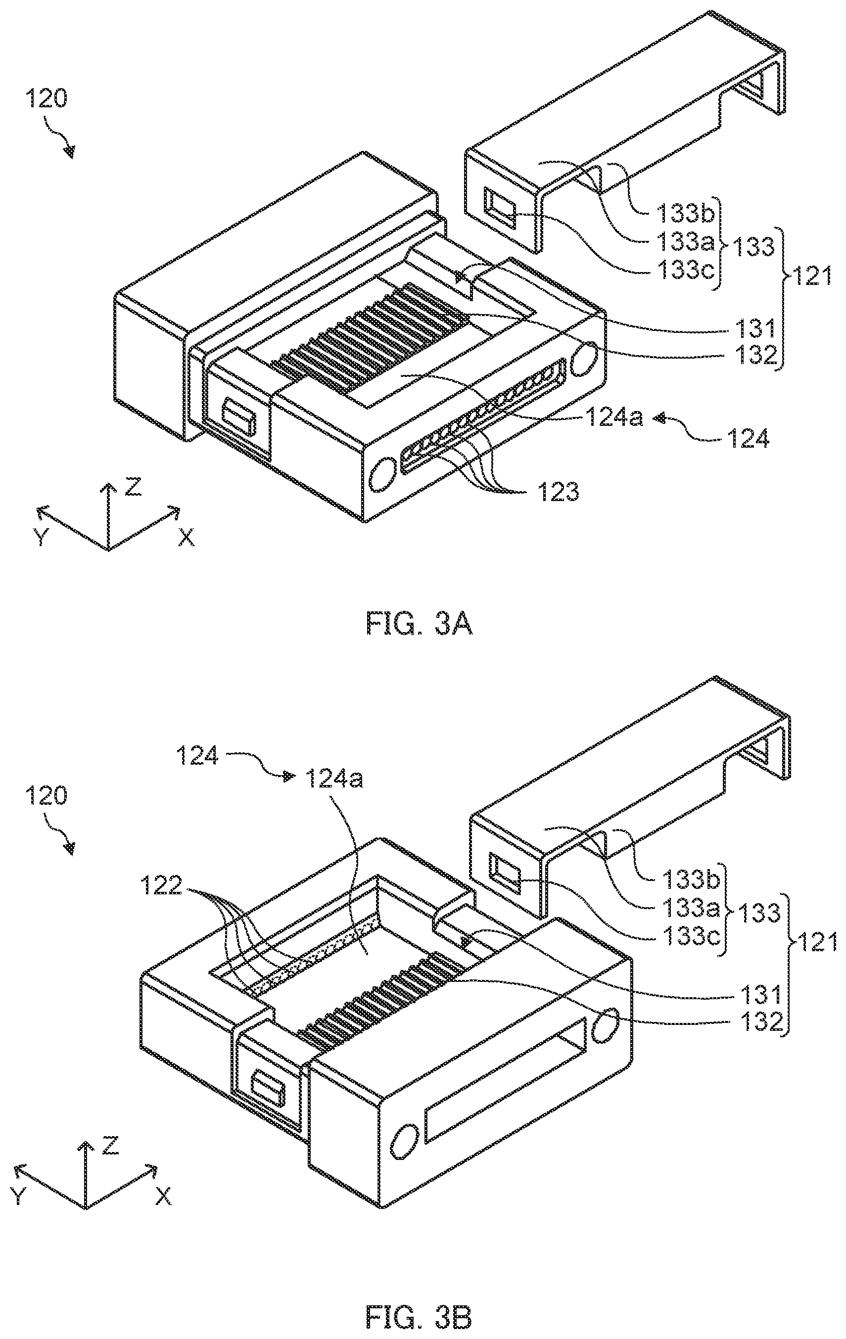 Patent US12613378 Figure 3 – Optical connector, optical connector module, and method for producing optical connector