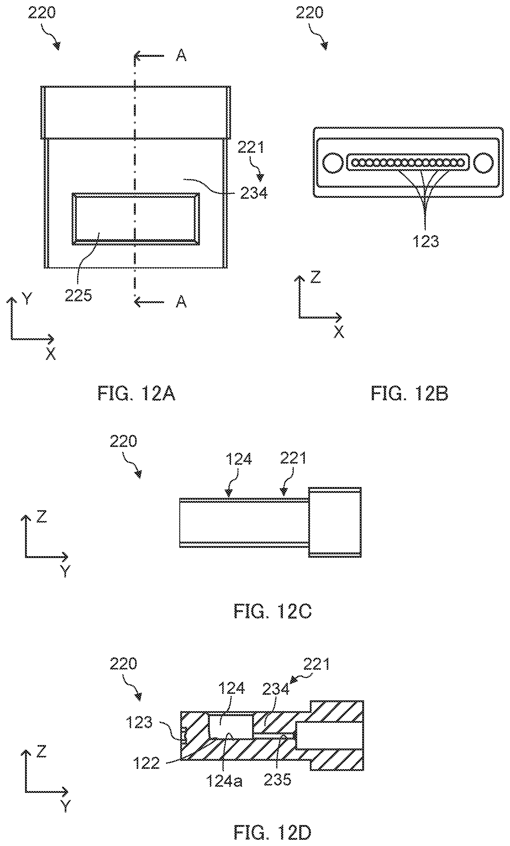 Patent US12613378 Figure 12 – Optical connector, optical connector module, and method for producing optical connector