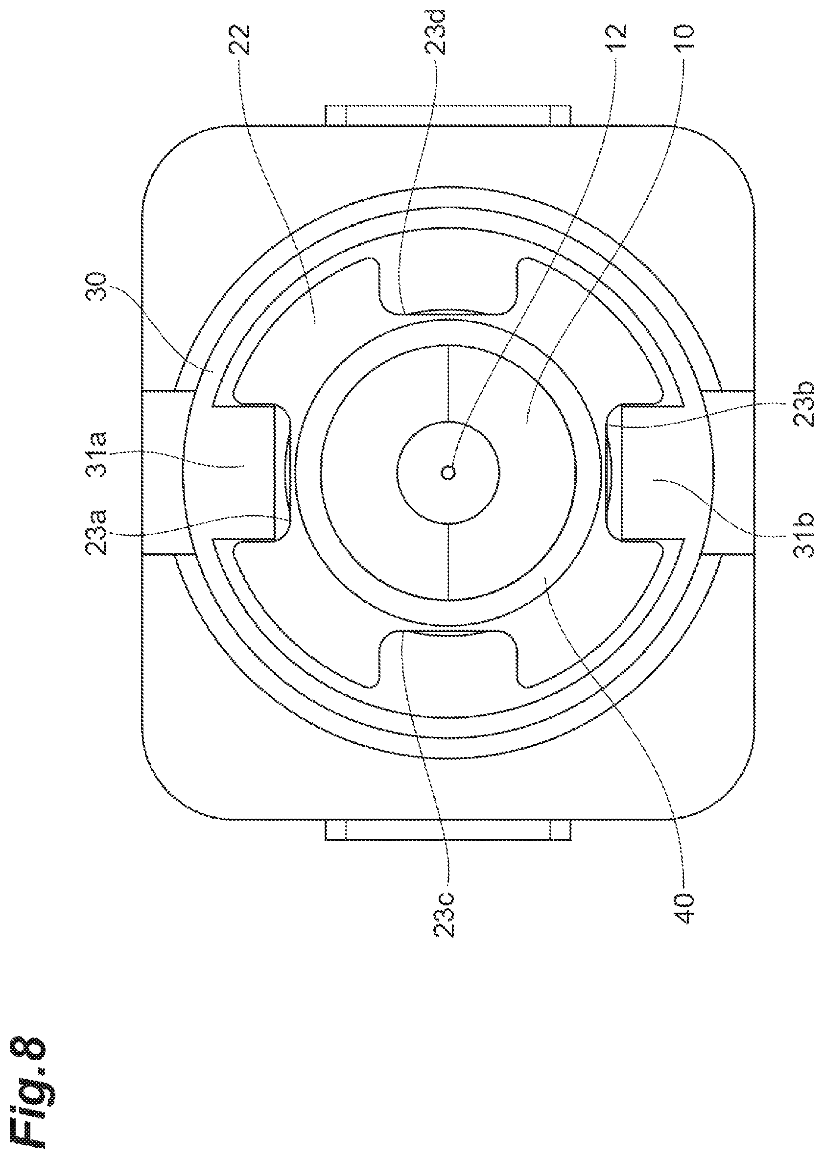 Patent US12613380 Figure 8 – Optical connector