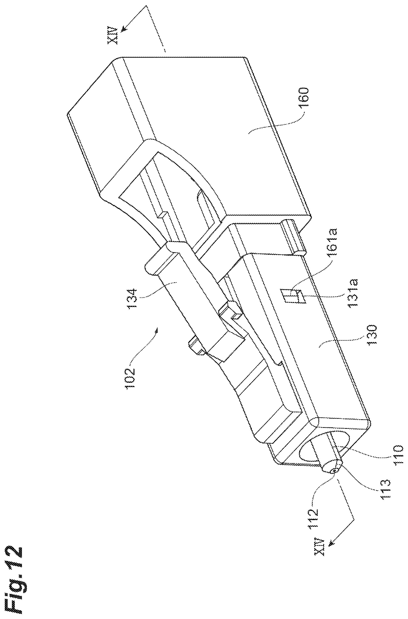 Patent US12613380 Figure 12 – Optical connector
