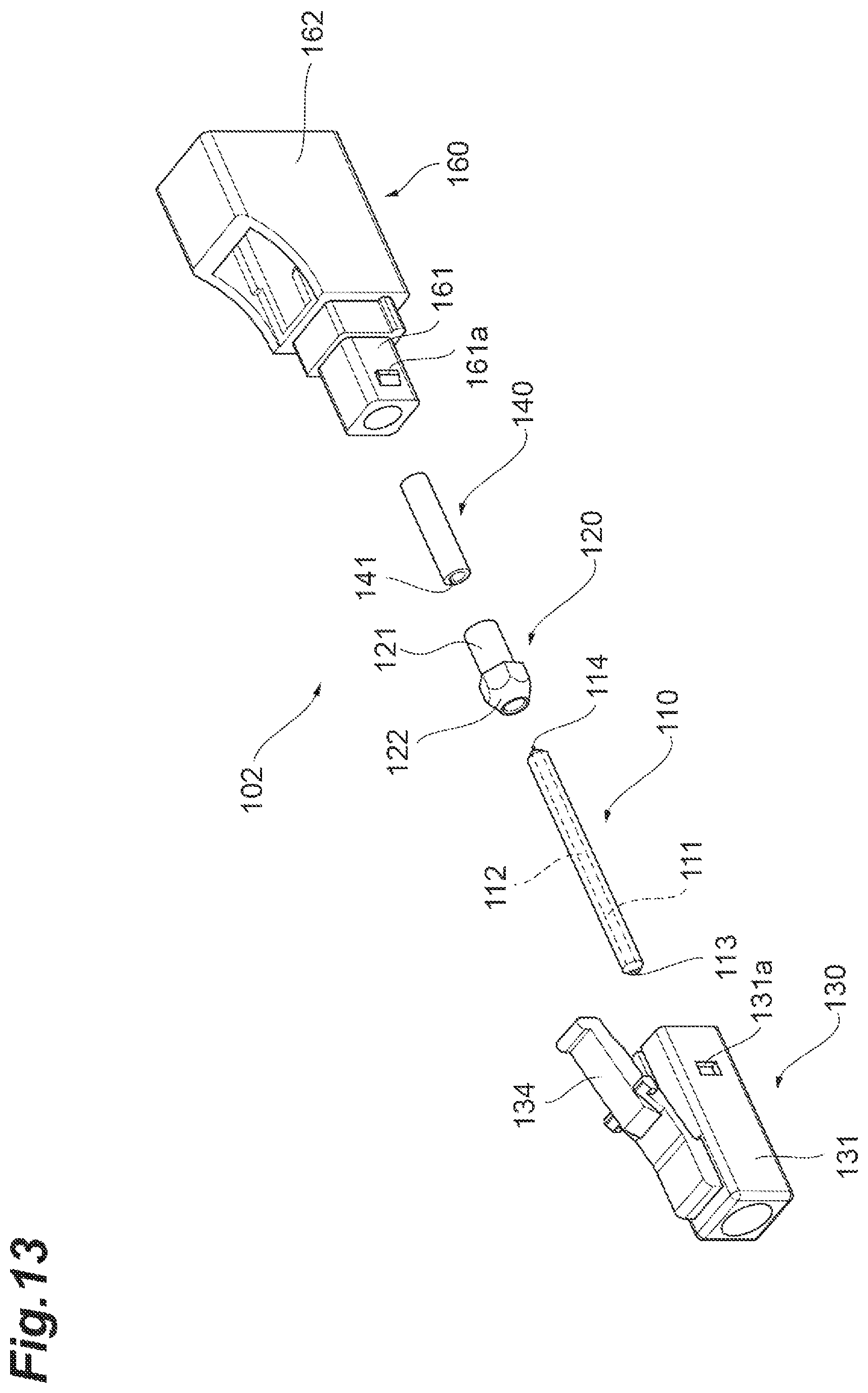 Patent US12613380 Figure 13 – Optical connector