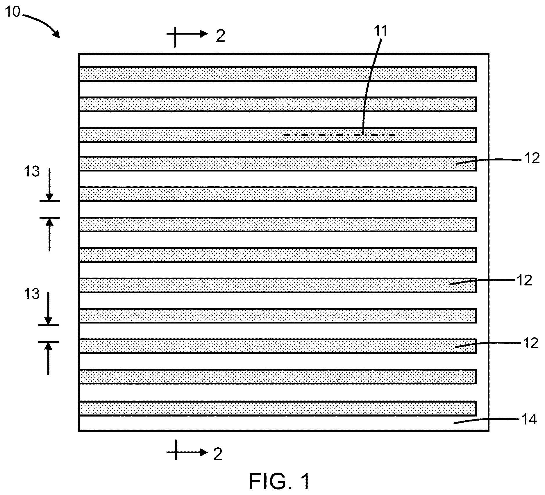Patent US12613381 Figure 1 – Metamaterial layers for use with optical components