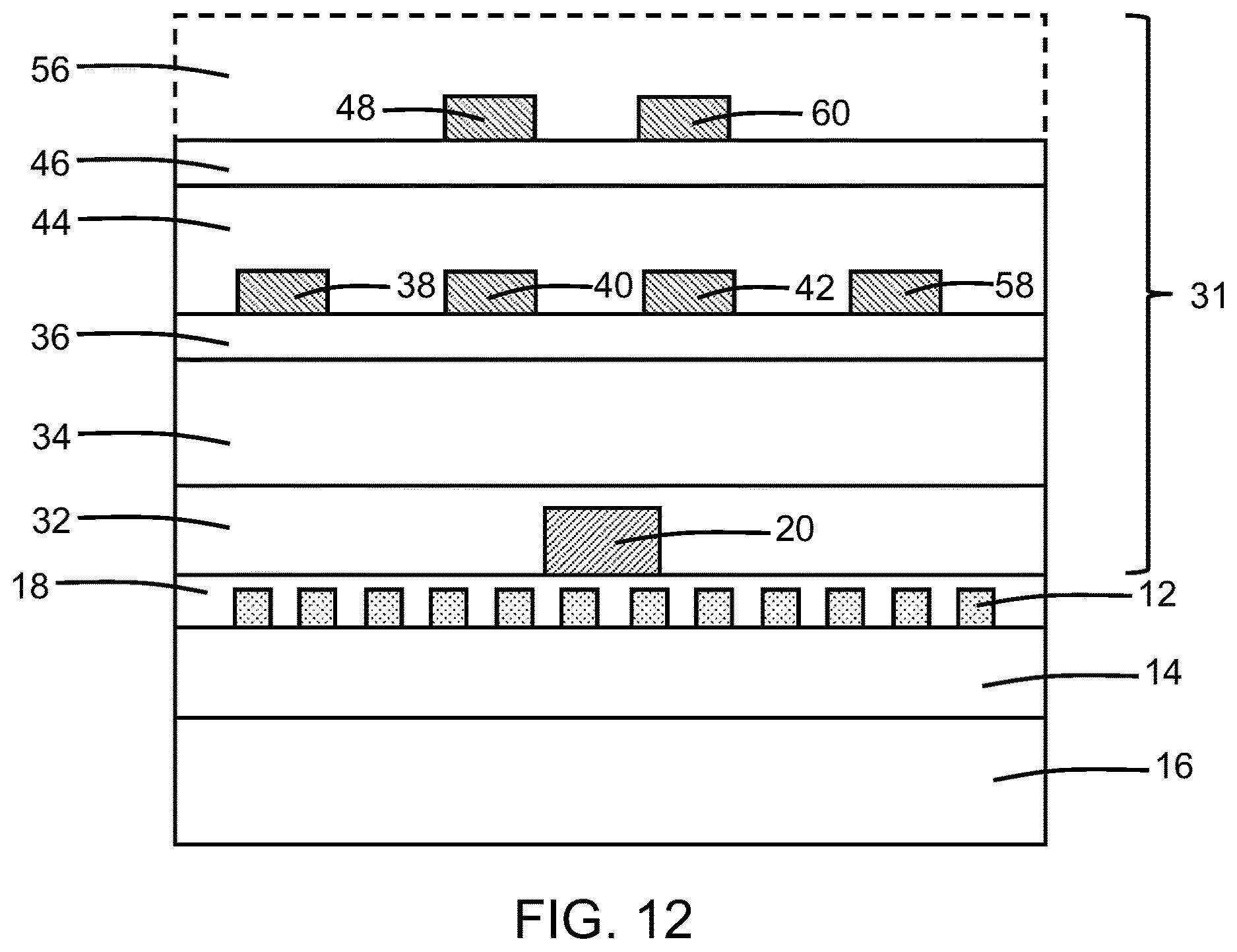 Patent US12613381 Figure 11 – Metamaterial layers for use with optical components