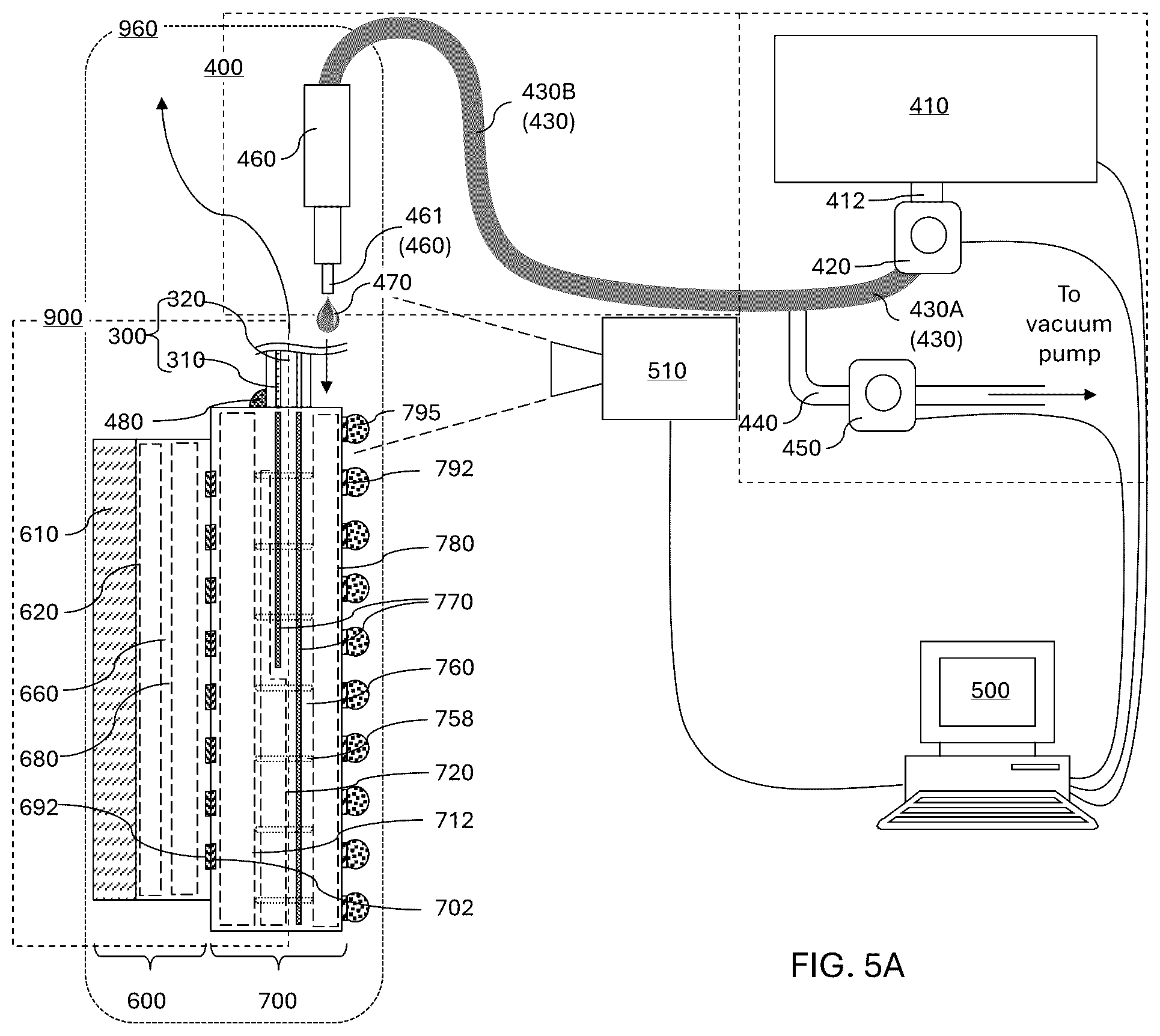 Patent US12613386 Figure 8 – Gel dispensation apparatus including dual flow control channels and method of operating the same
