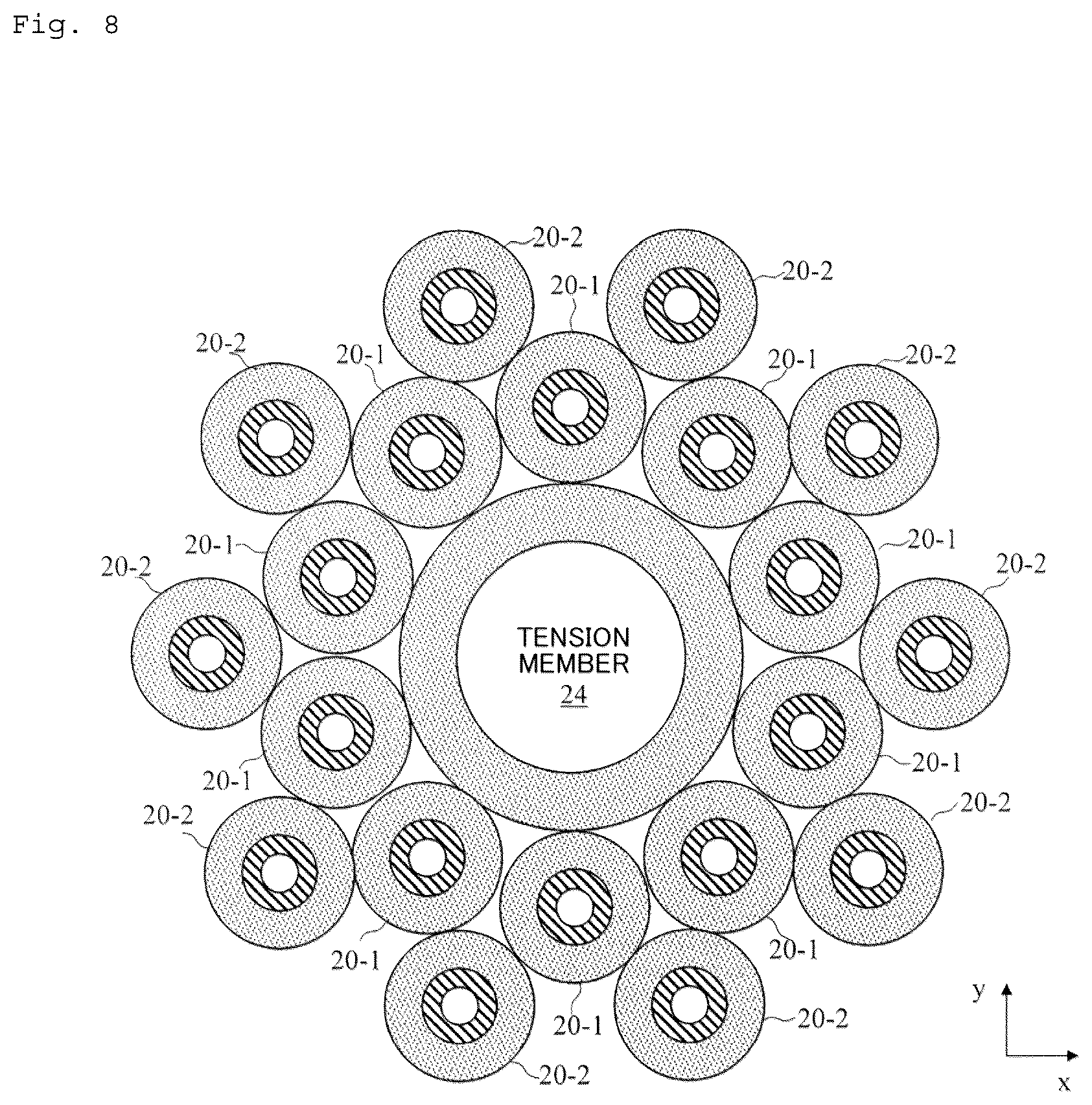 Patent US12613387 Figure 14 – Optical fiber cable