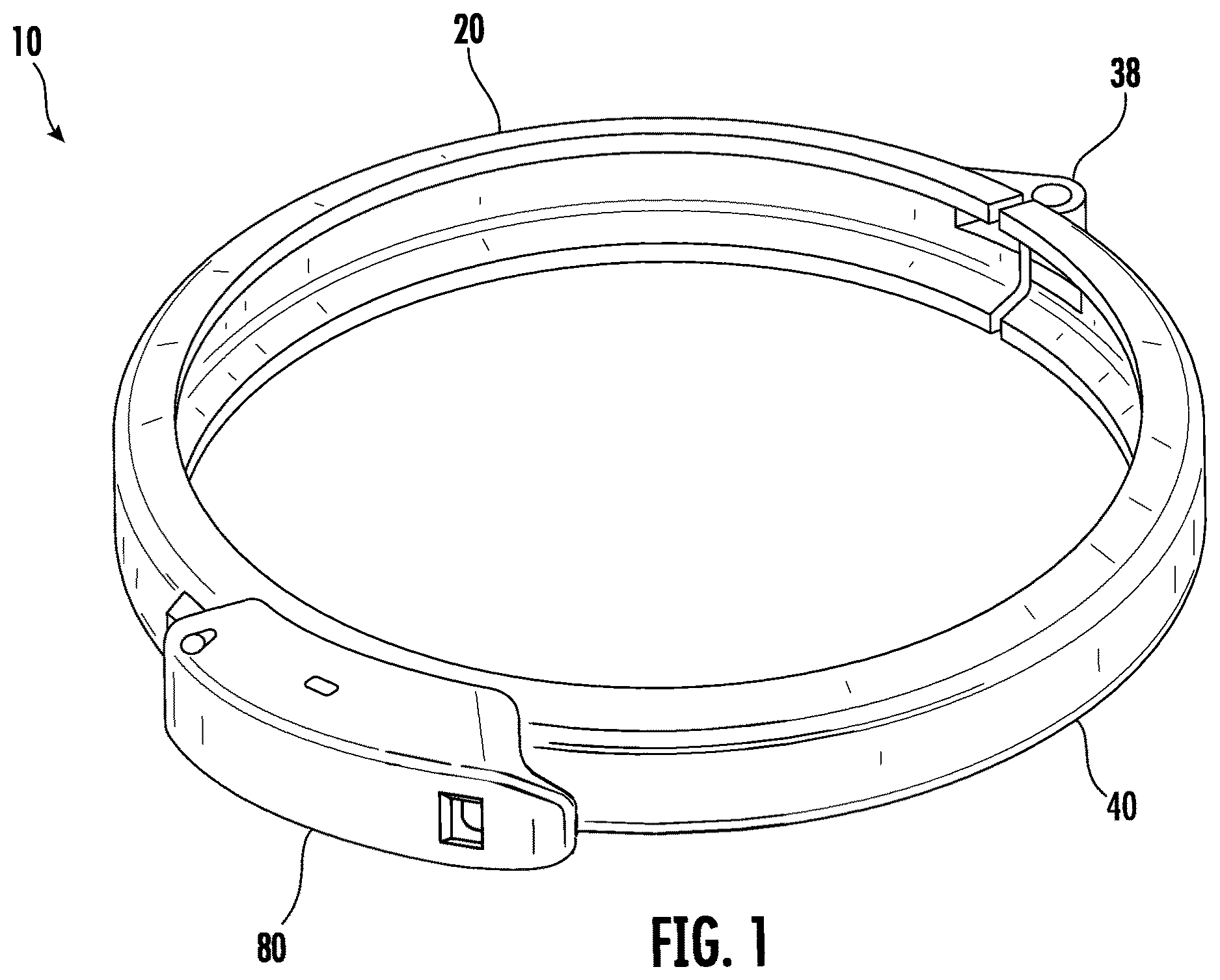 Patent US12613389 Figure 1 – Locking ring for a cable closure