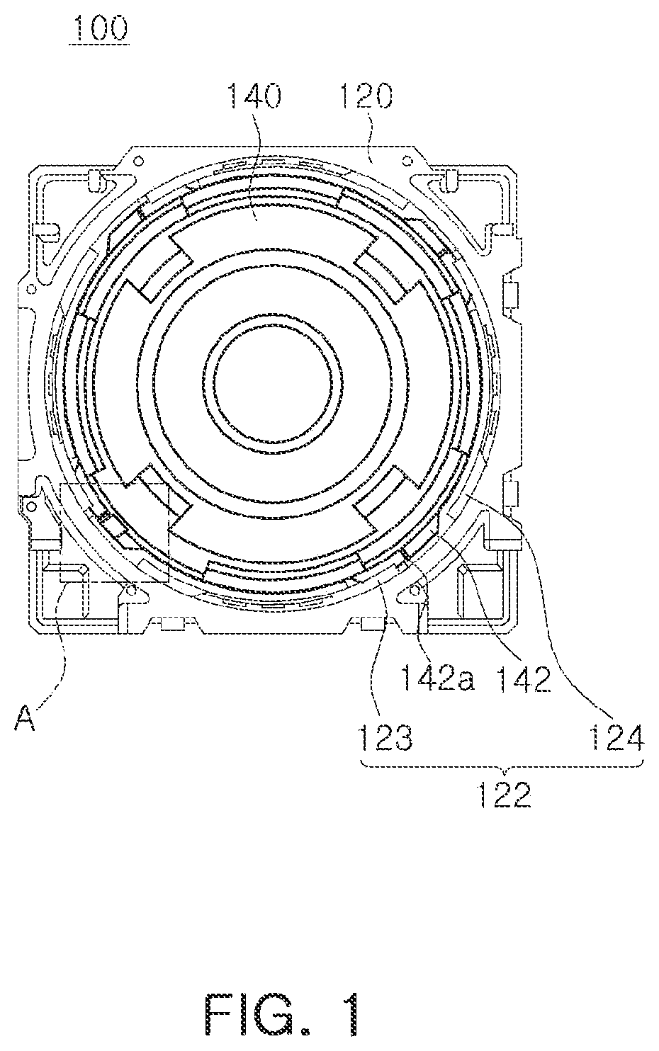 Patent US12613392 Figure 1 – Lens module