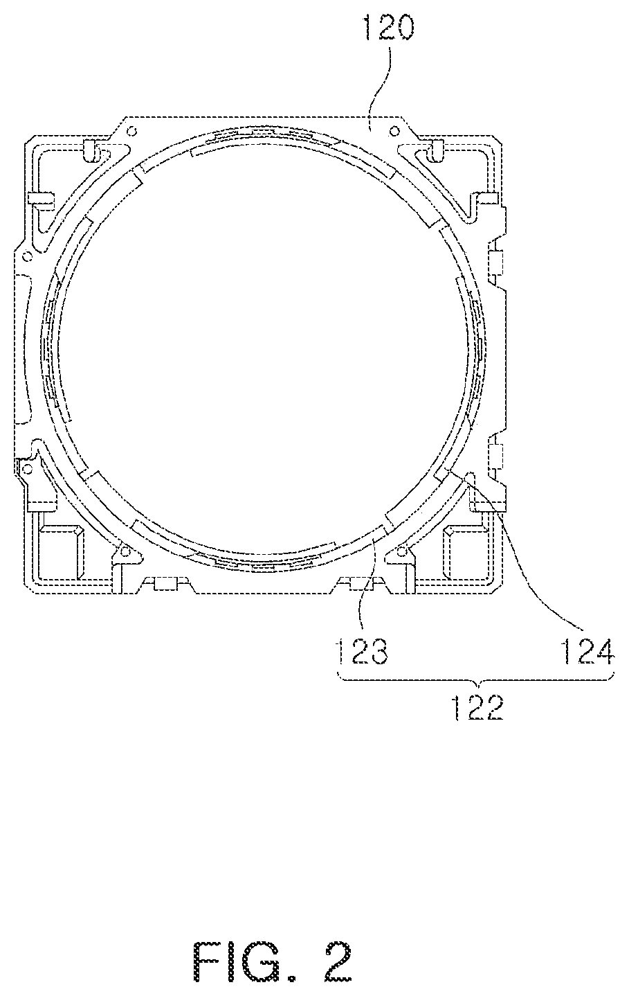 Patent US12613392 Figure 2 – Lens module
