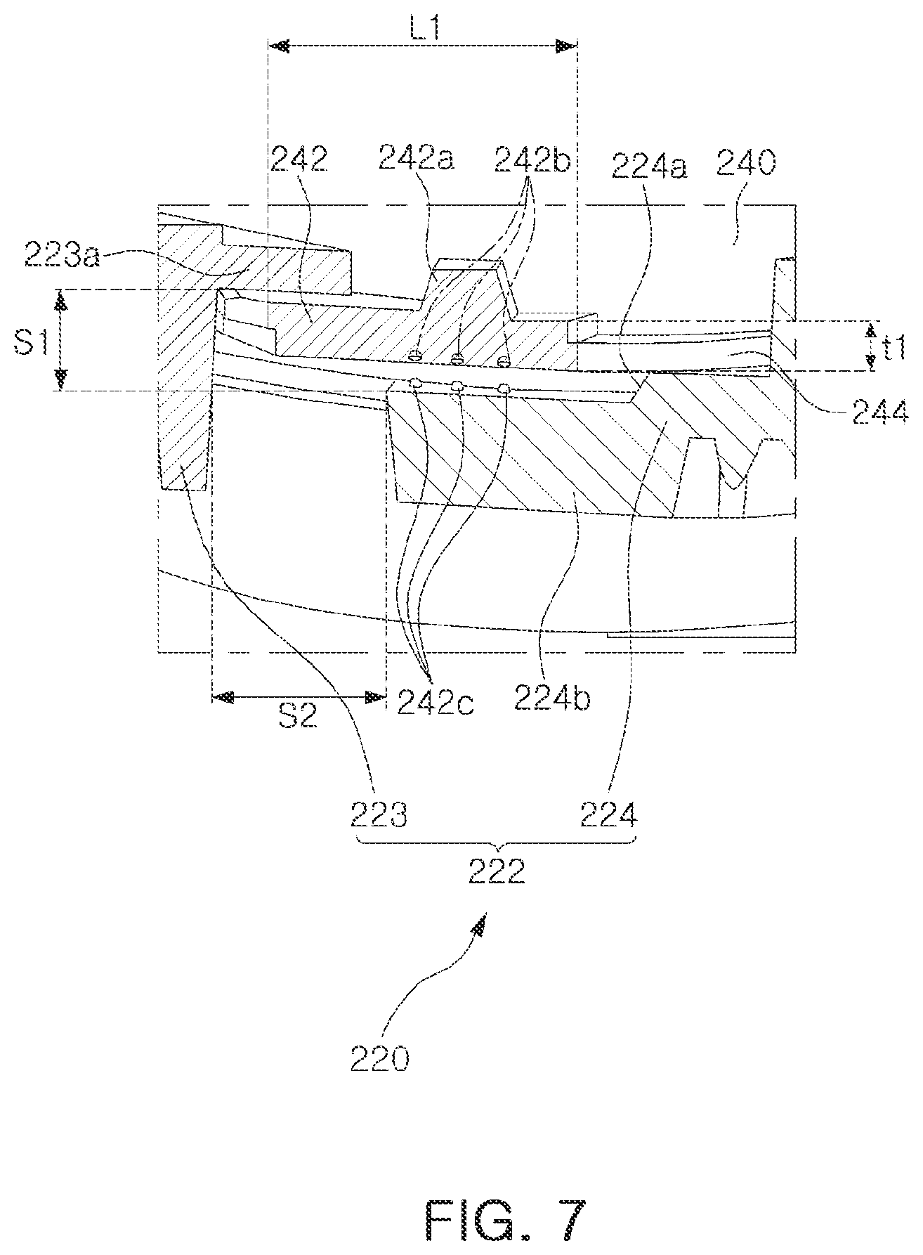 Patent US12613392 Figure 7 – Lens module
