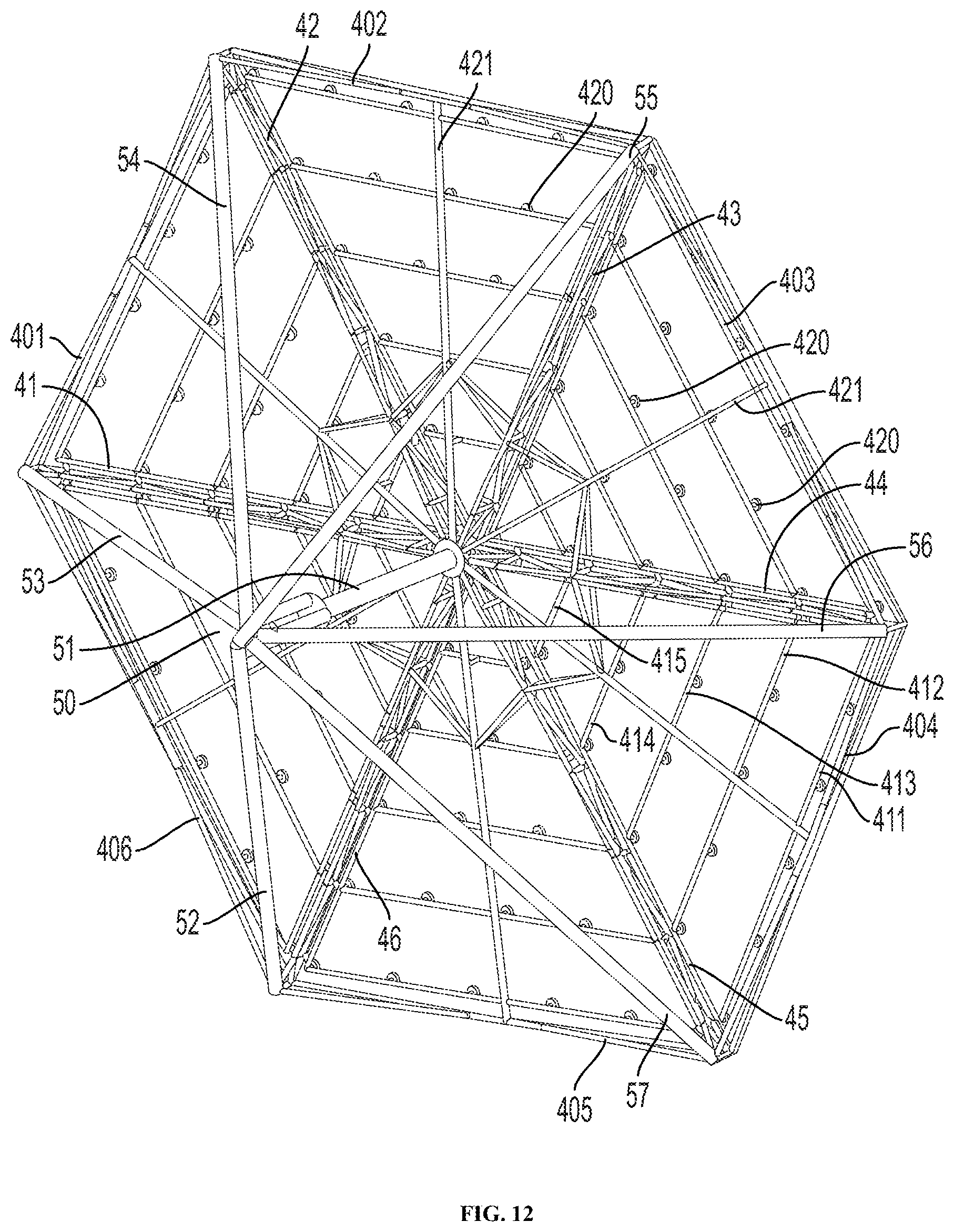 Patent US12613394 Figure 8 – Actively focused lightweight heliostat