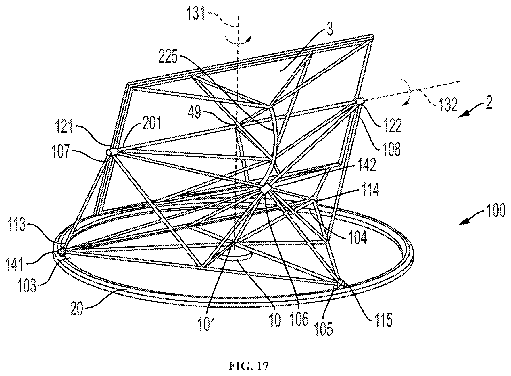 Patent US12613394 Figure 12 – Actively focused lightweight heliostat