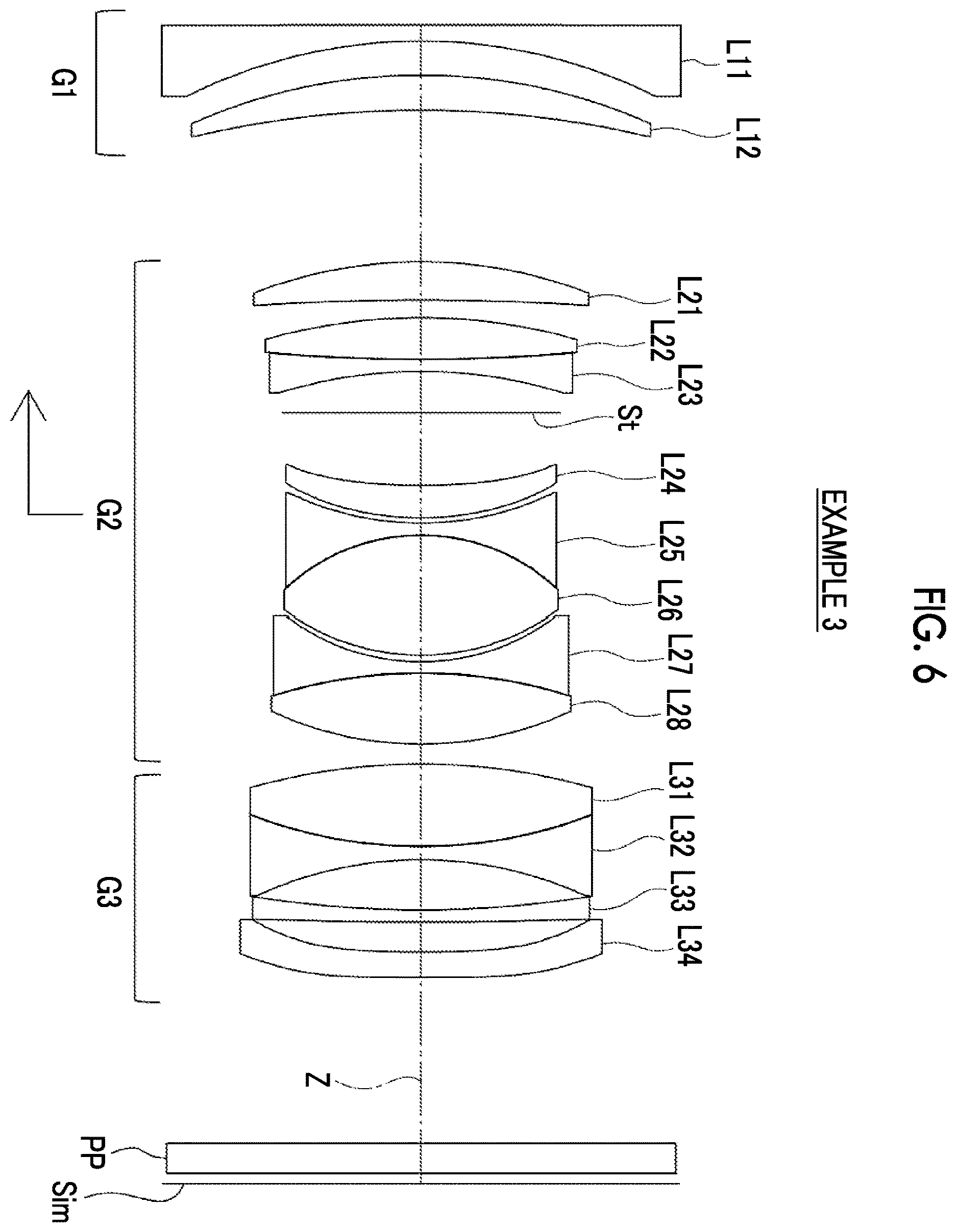 Patent US12613397 Figure 6 – Imaging lens and imaging apparatus