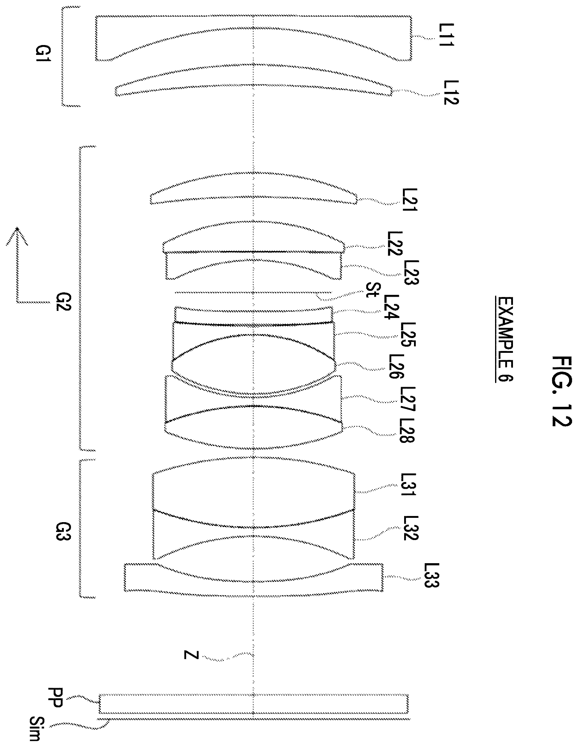 Patent US12613397 Figure 12 – Imaging lens and imaging apparatus