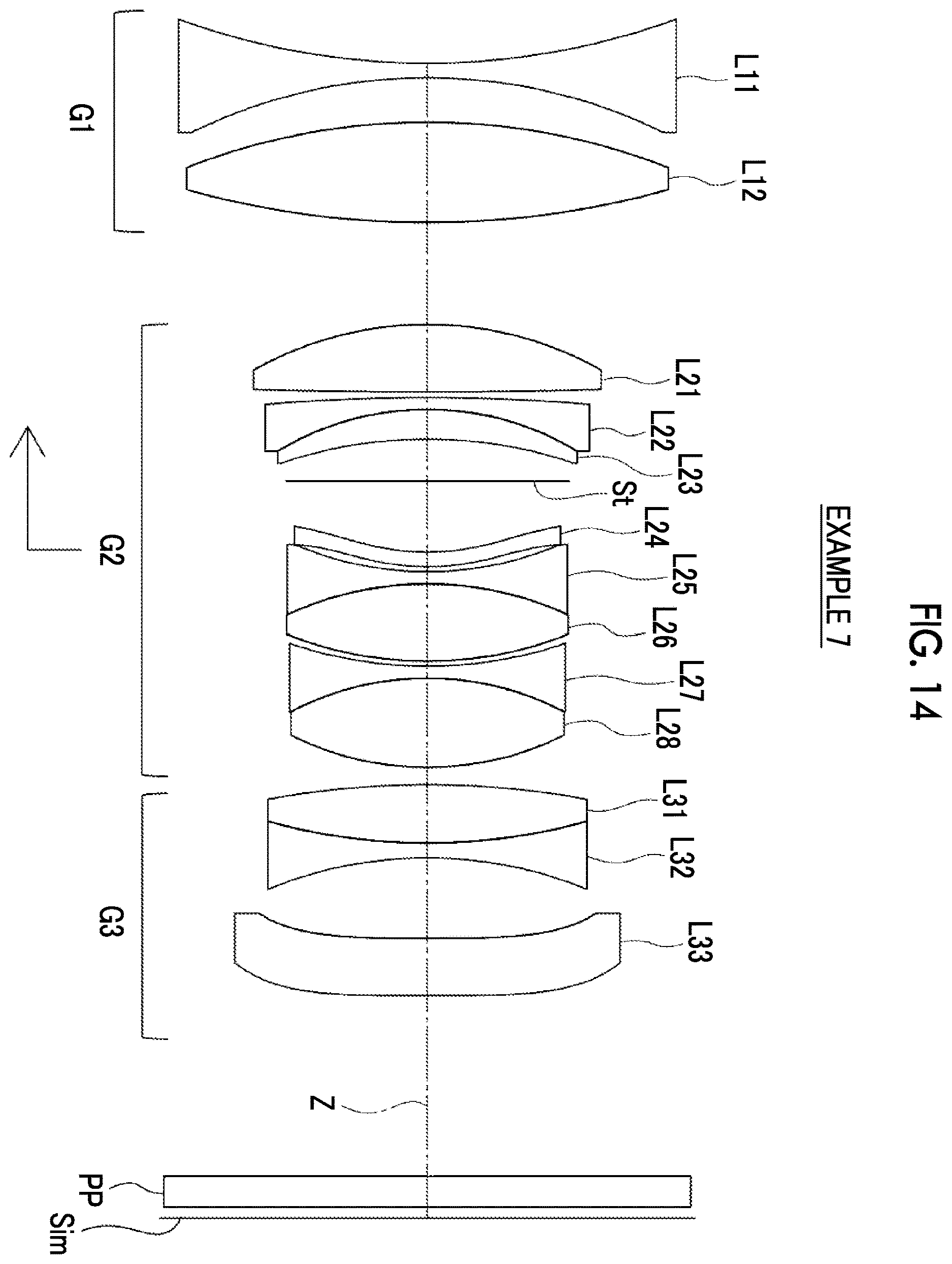 Patent US12613397 Figure 14 – Imaging lens and imaging apparatus
