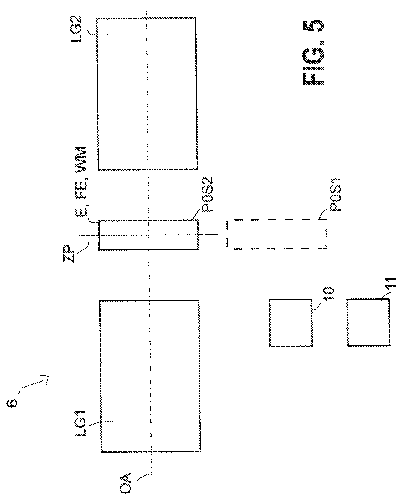 Patent US12613399 Figure 5 – Optical system for reducing disturbing optical effects and for correcting vison defects