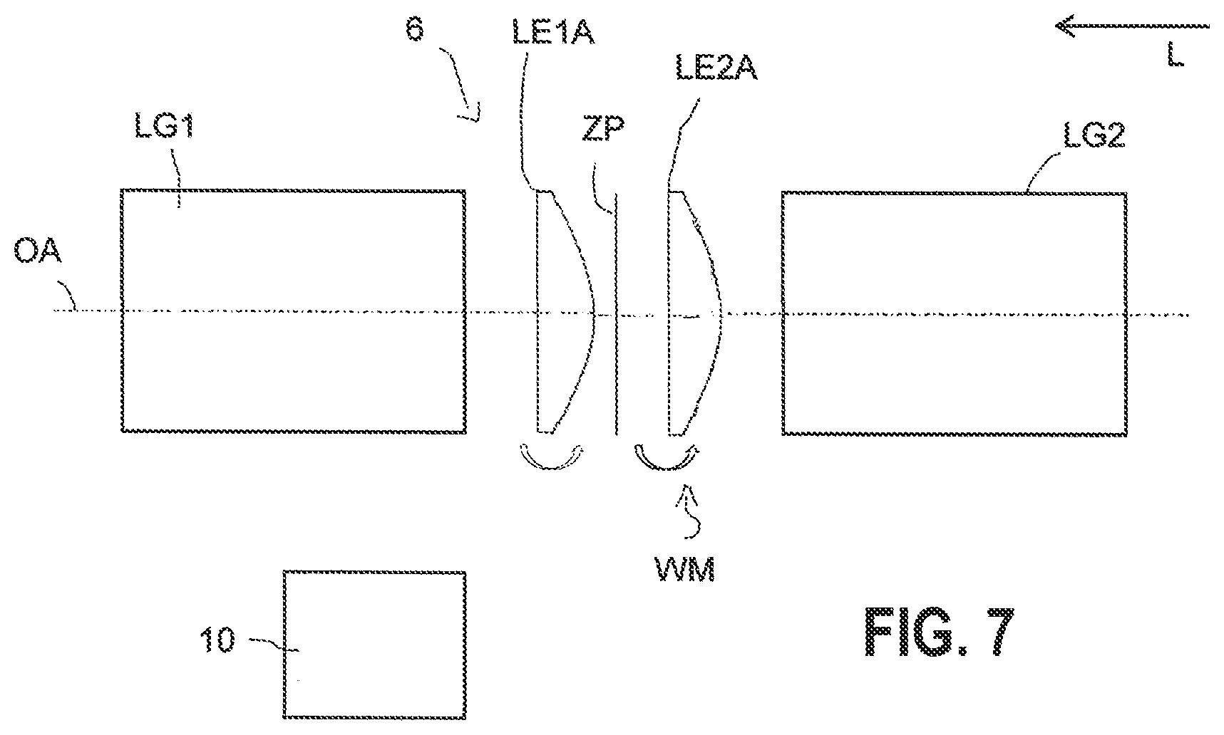 Patent US12613399 Figure 7 – Optical system for reducing disturbing optical effects and for correcting vison defects
