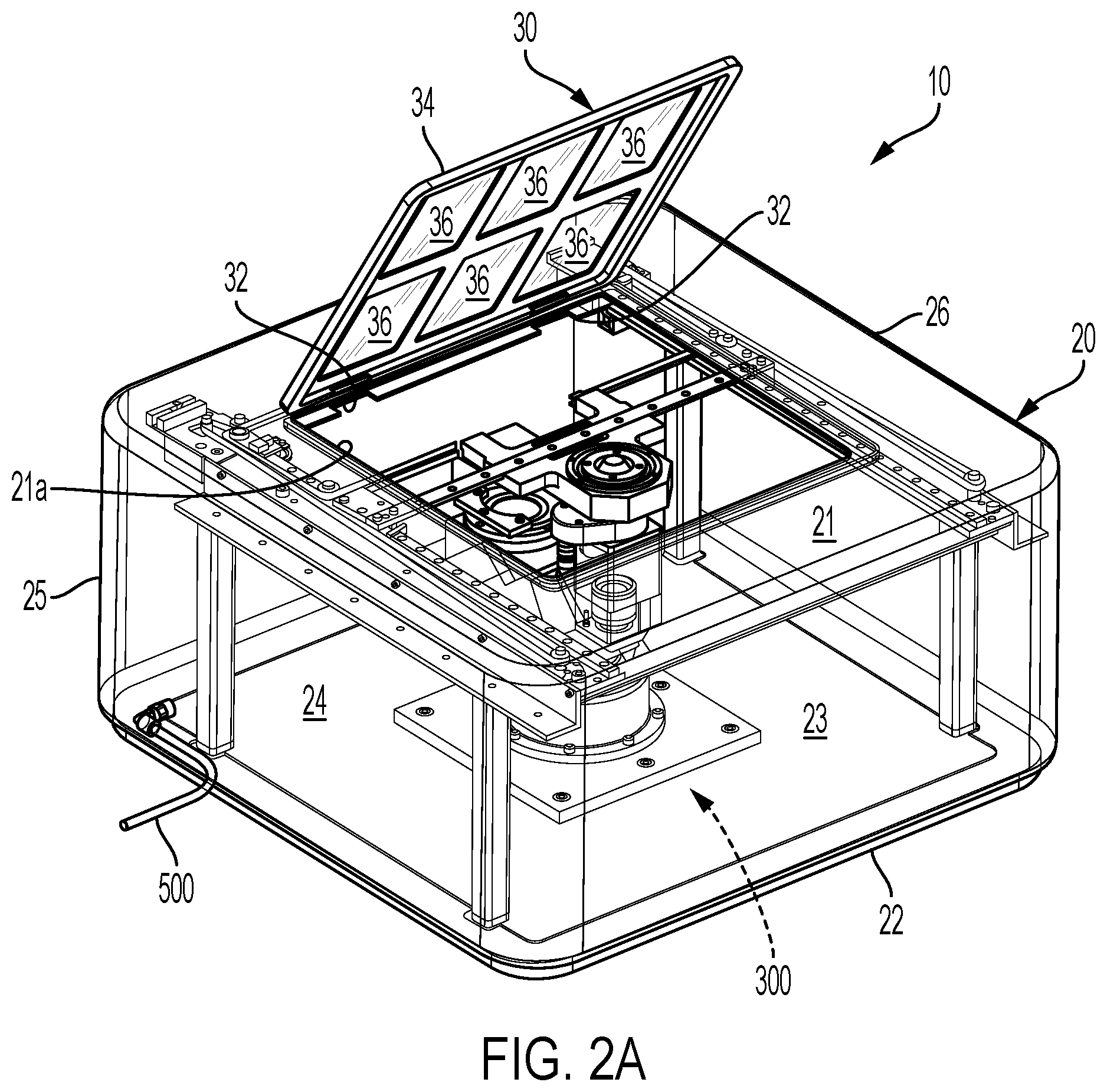 Patent US12613400 Figure 2 – Sealed fluorescence microscope with constant beam path