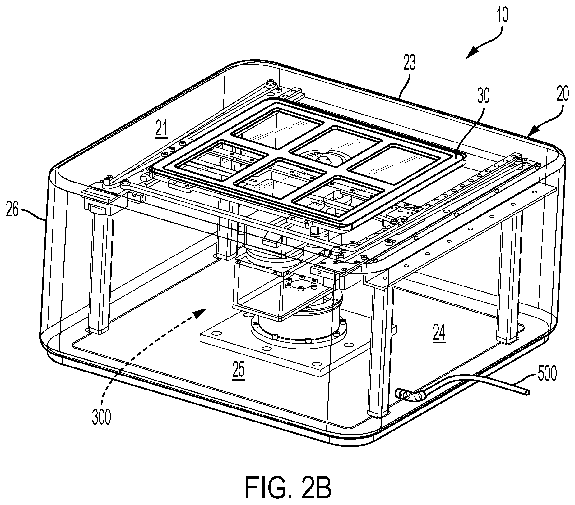 Patent US12613400 Figure 3 – Sealed fluorescence microscope with constant beam path