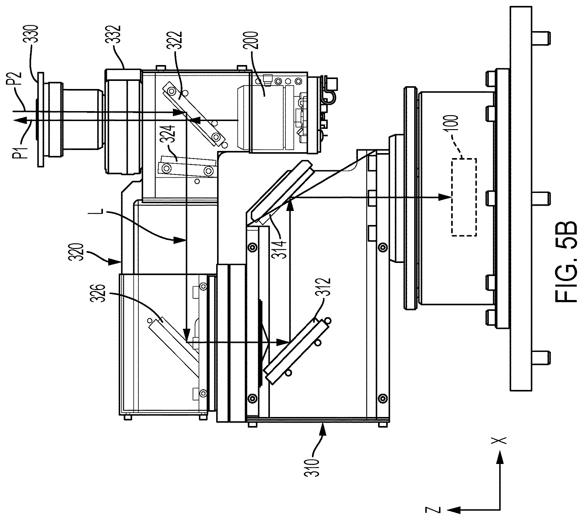 Patent US12613400 Figure 8 – Sealed fluorescence microscope with constant beam path