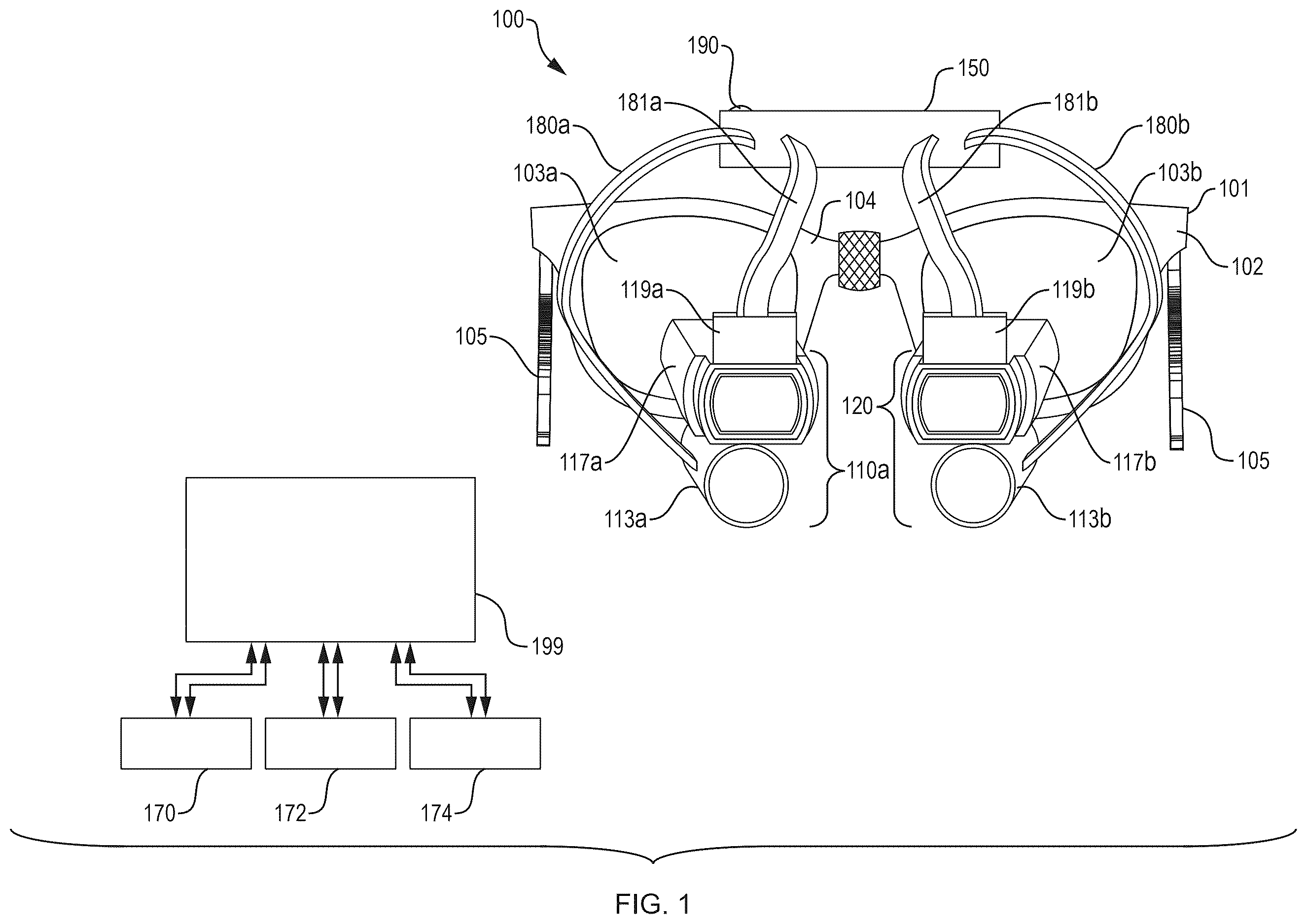 Patent US12613404 Figure 1 – Examination/visualization/collection system with light enhancement
