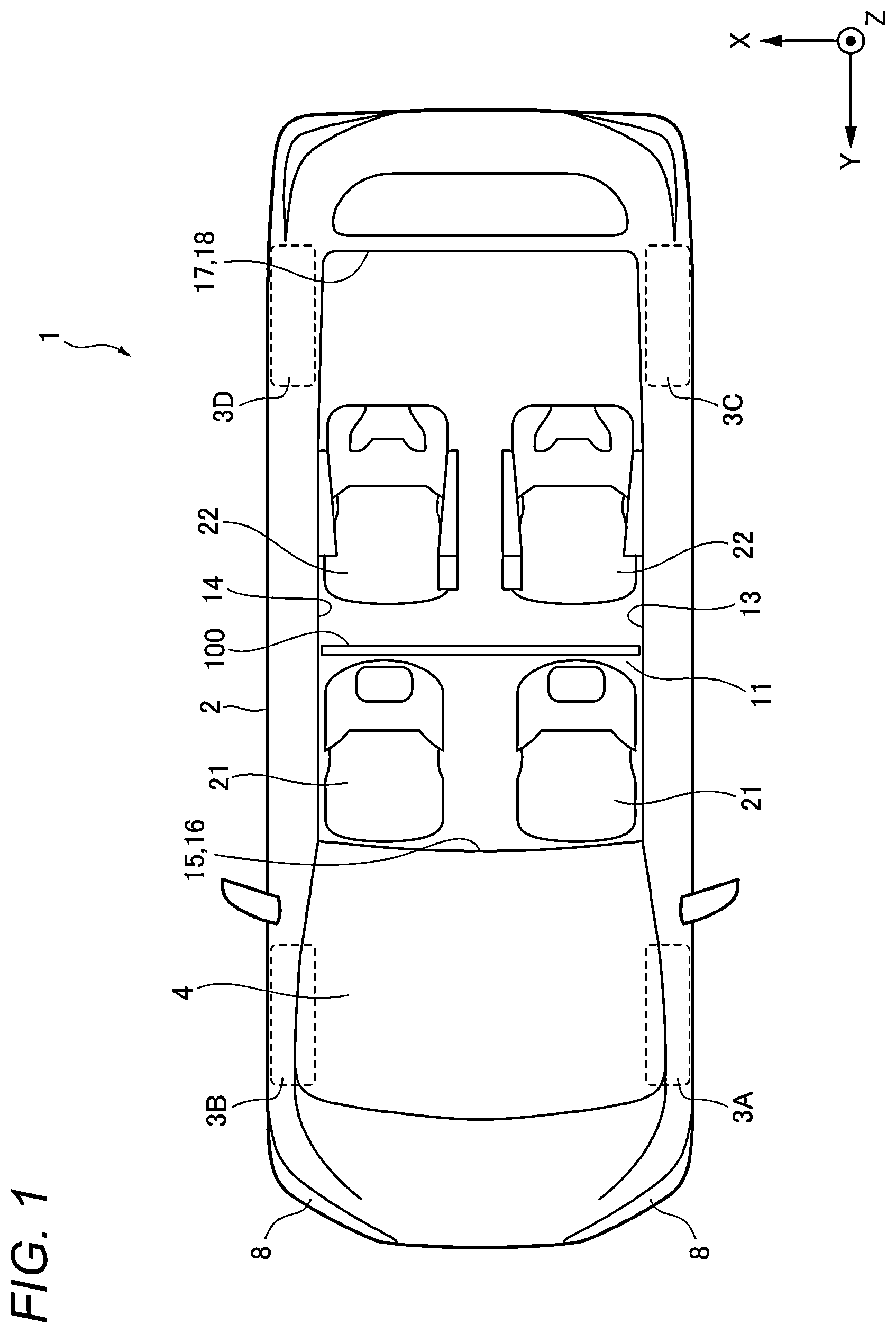 Patent US12613411 Figure 1 – Vehicle control method and display device