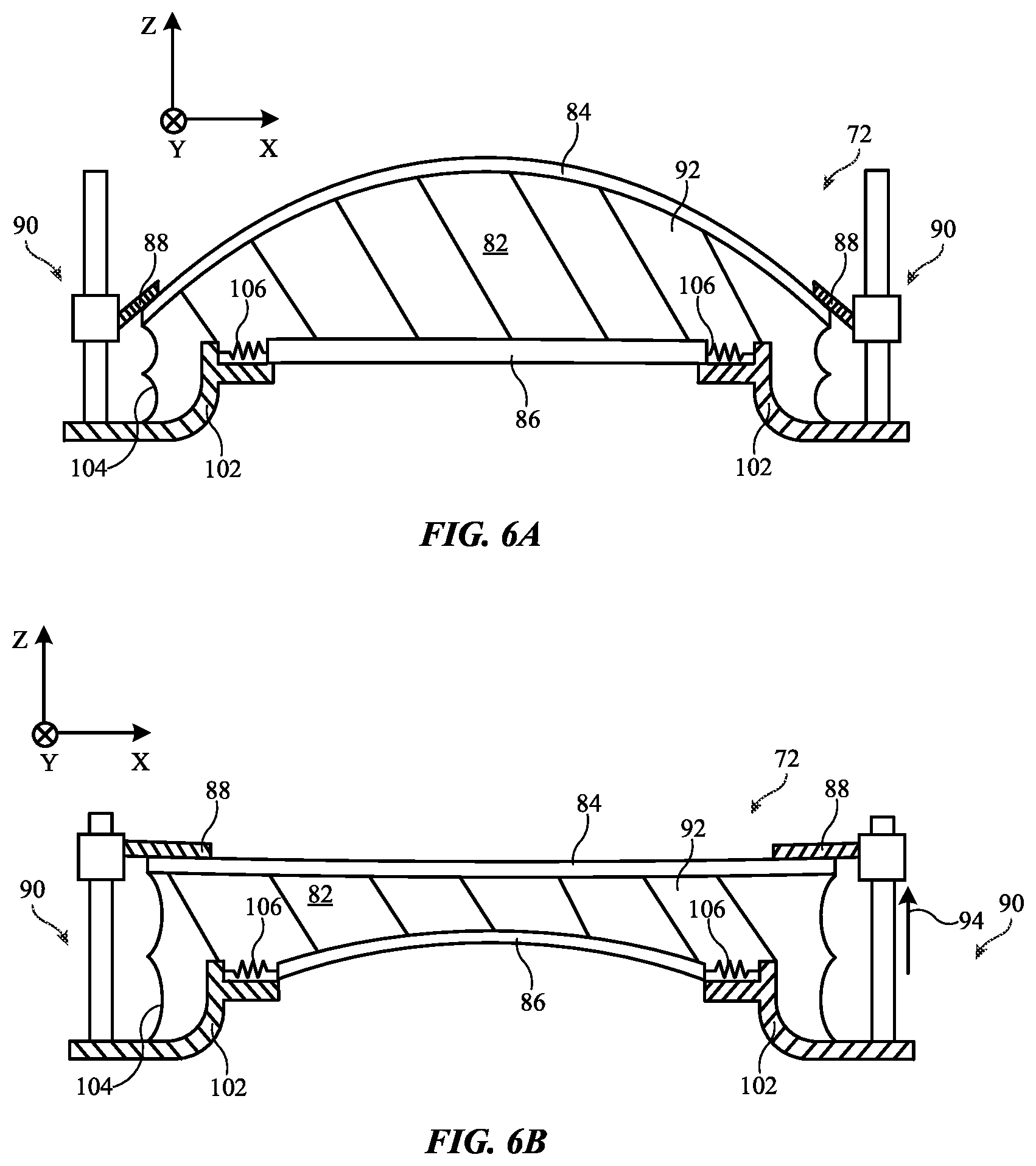 Patent US12613417 Figure 6 – Electronic device with a tunable lens having two adjustable surfaces