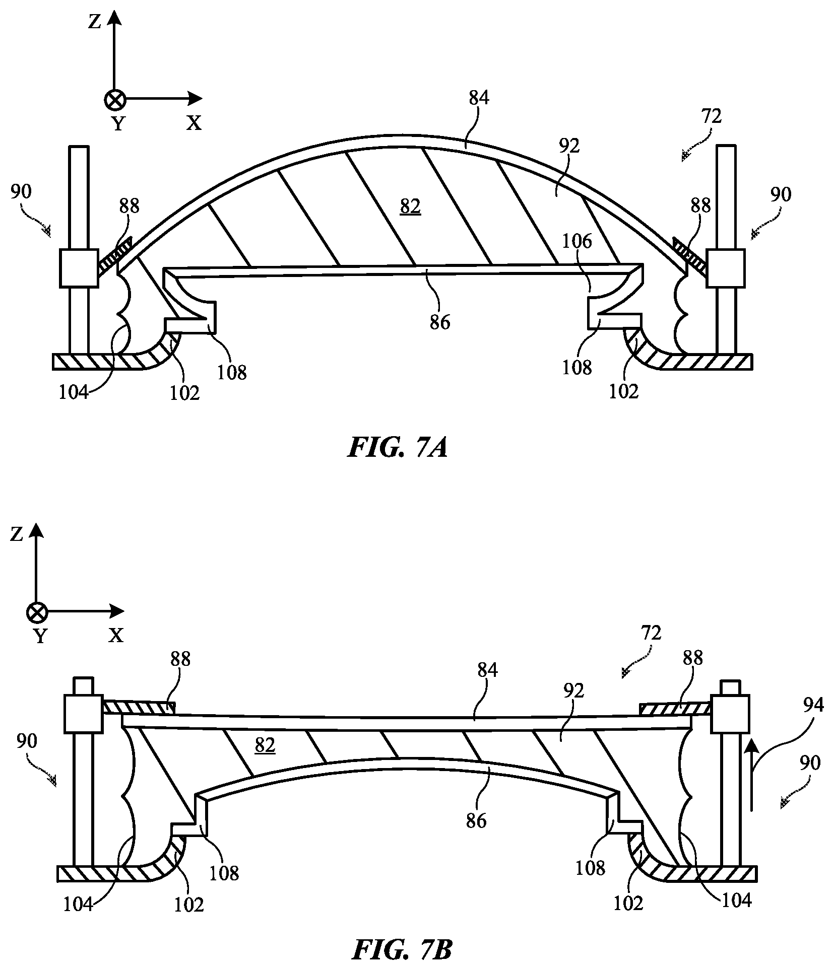 Patent US12613417 Figure 7 – Electronic device with a tunable lens having two adjustable surfaces