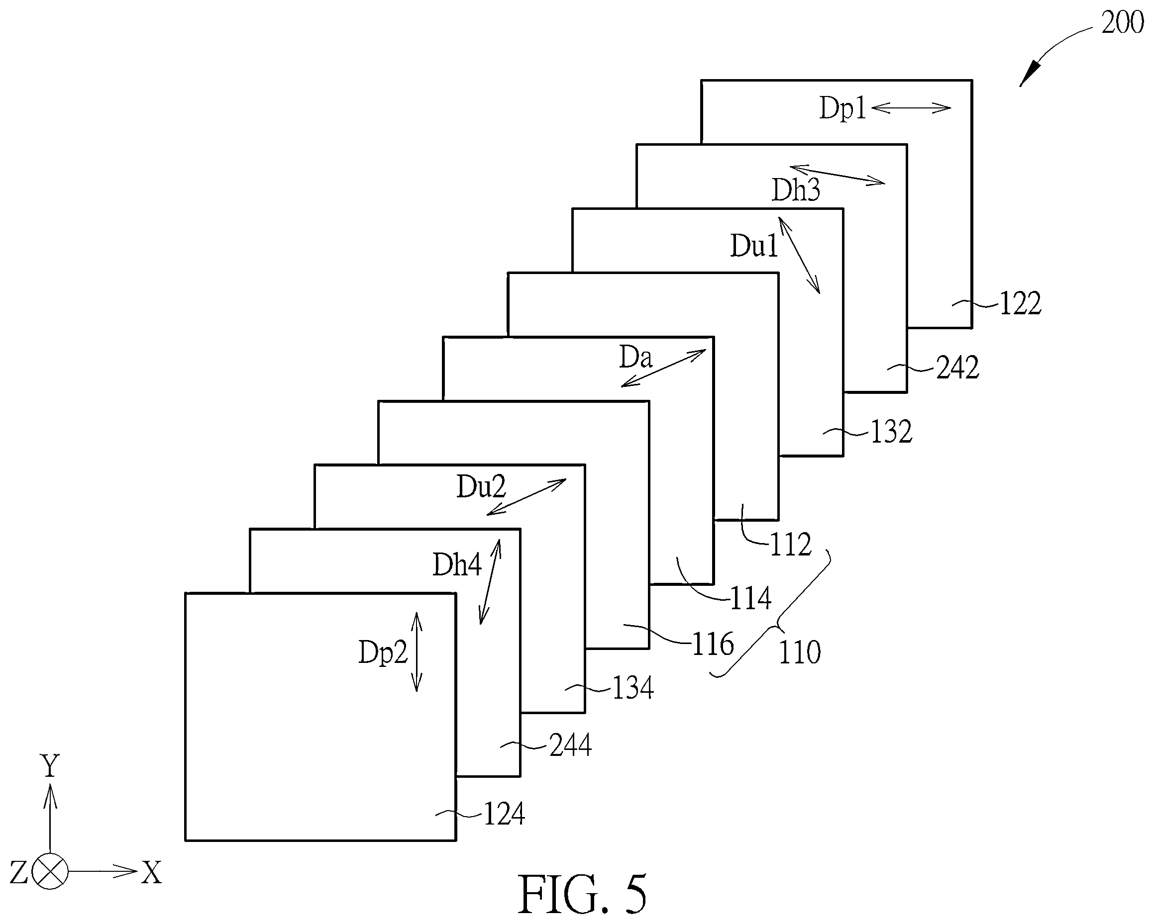 Patent US12613421 Figure 5 – Electronic device and augmented reality electronic device