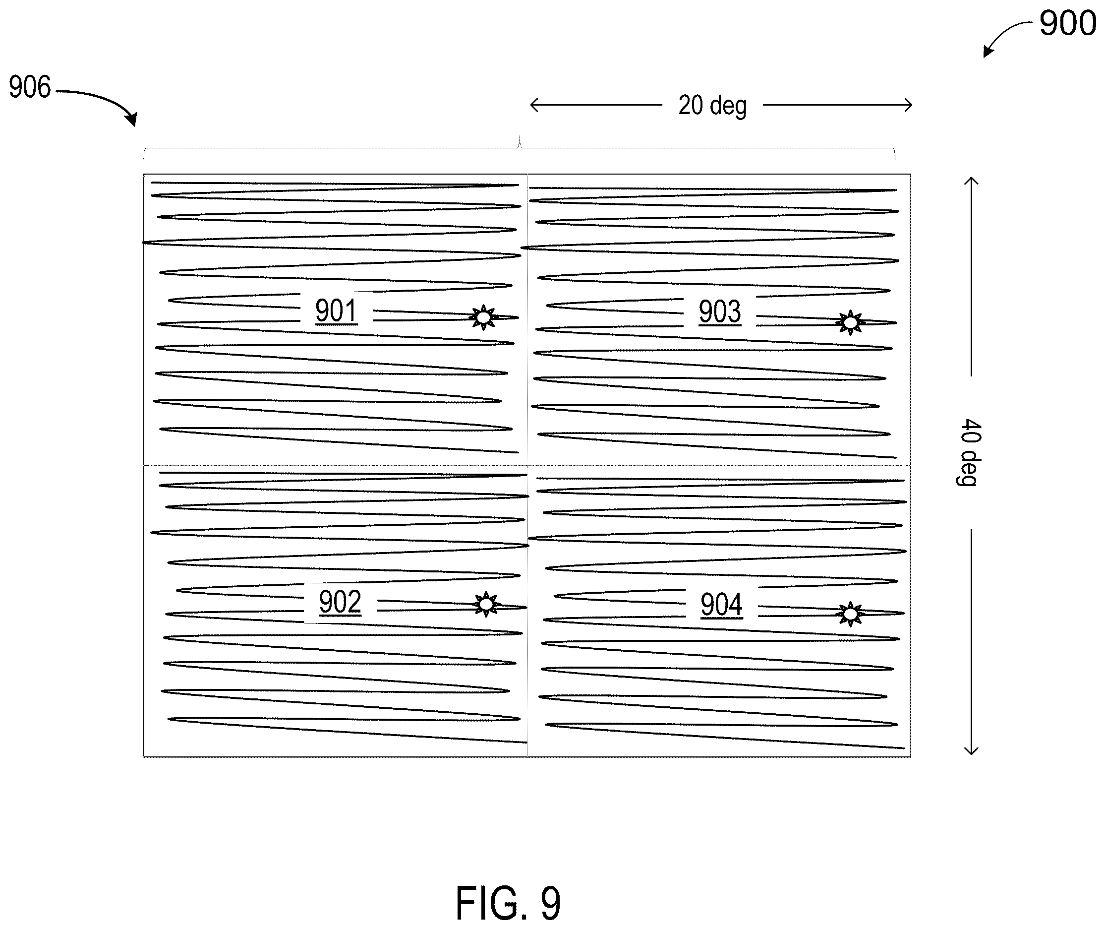 Patent US12613426 Figure 8 – Method and system for projection display with polarization selective reflectors