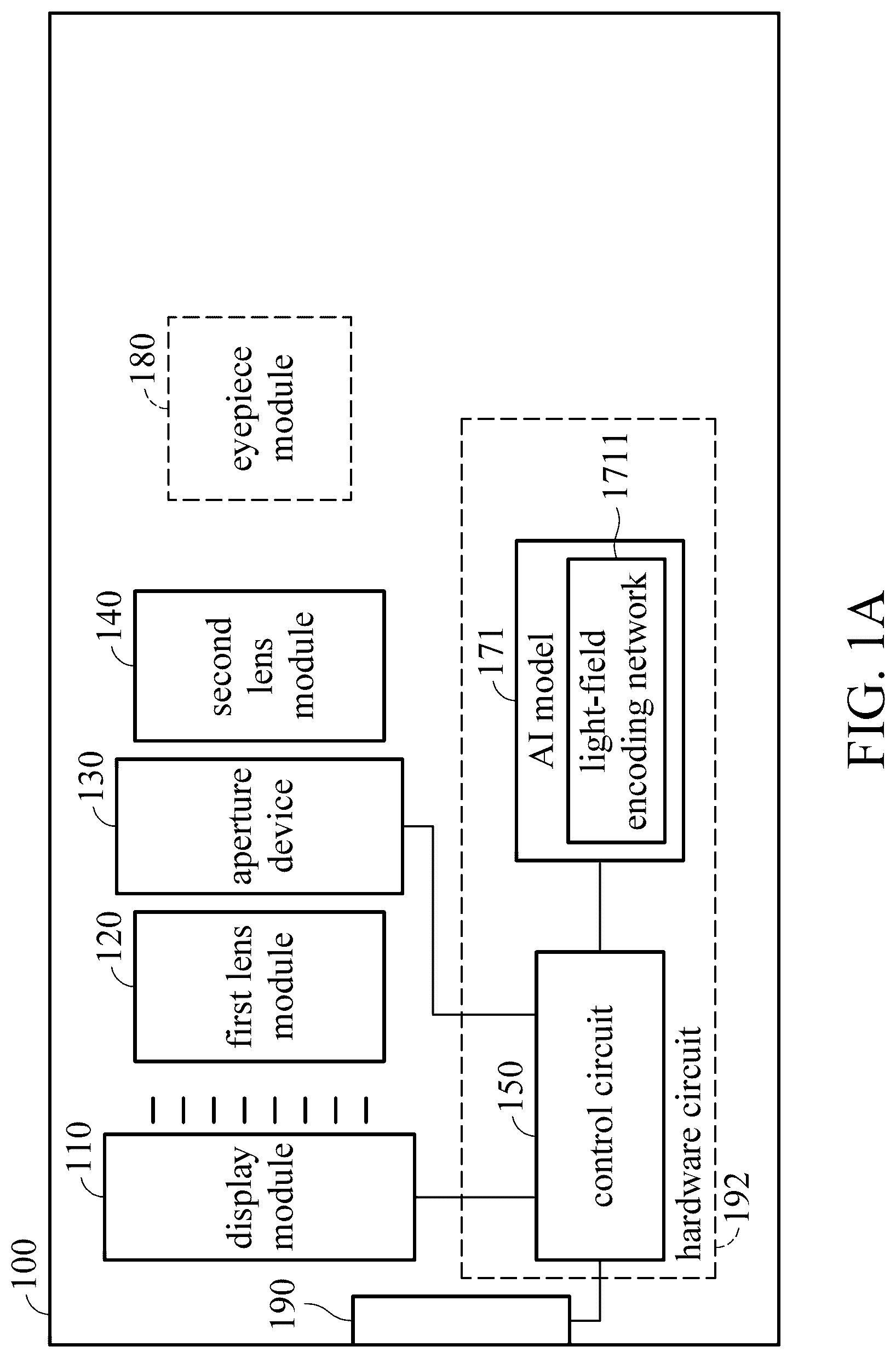 Patent US12613427 Figure 1 – Near-eye light-field display apparatus and method for displaying light field