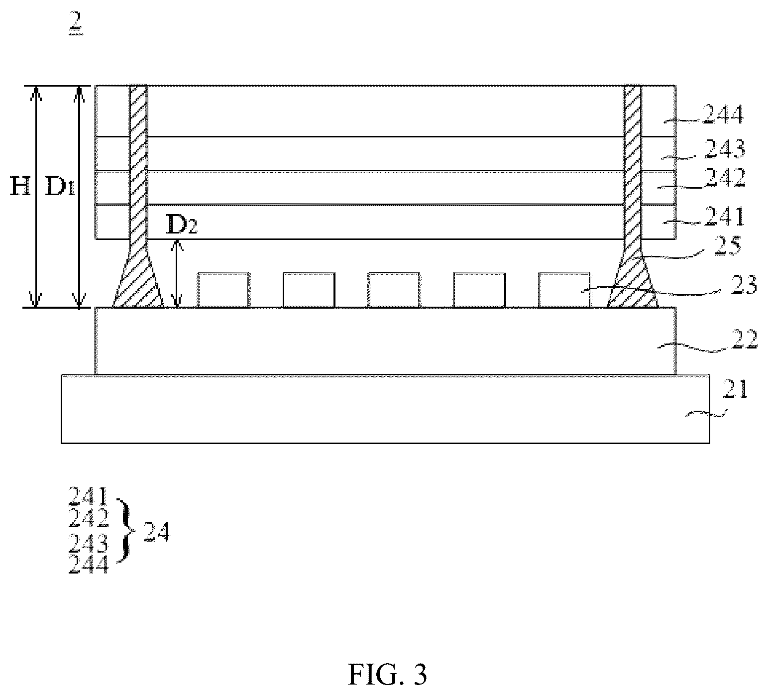 Patent US12613441 Figure 2 – Backlight module and liquid crystal display device