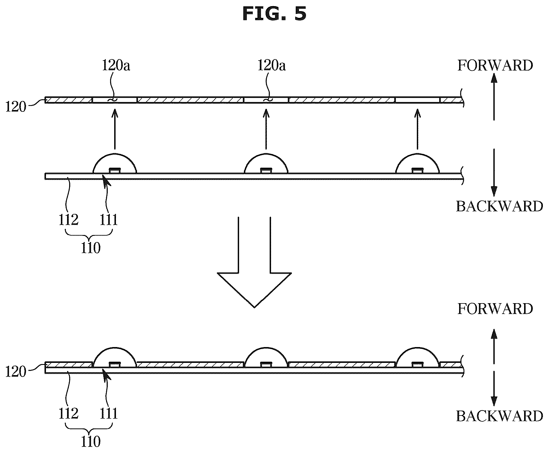 Patent US12613442 Figure 5 – Connector, printed circuit board mounting the connector, and display apparatus including the same