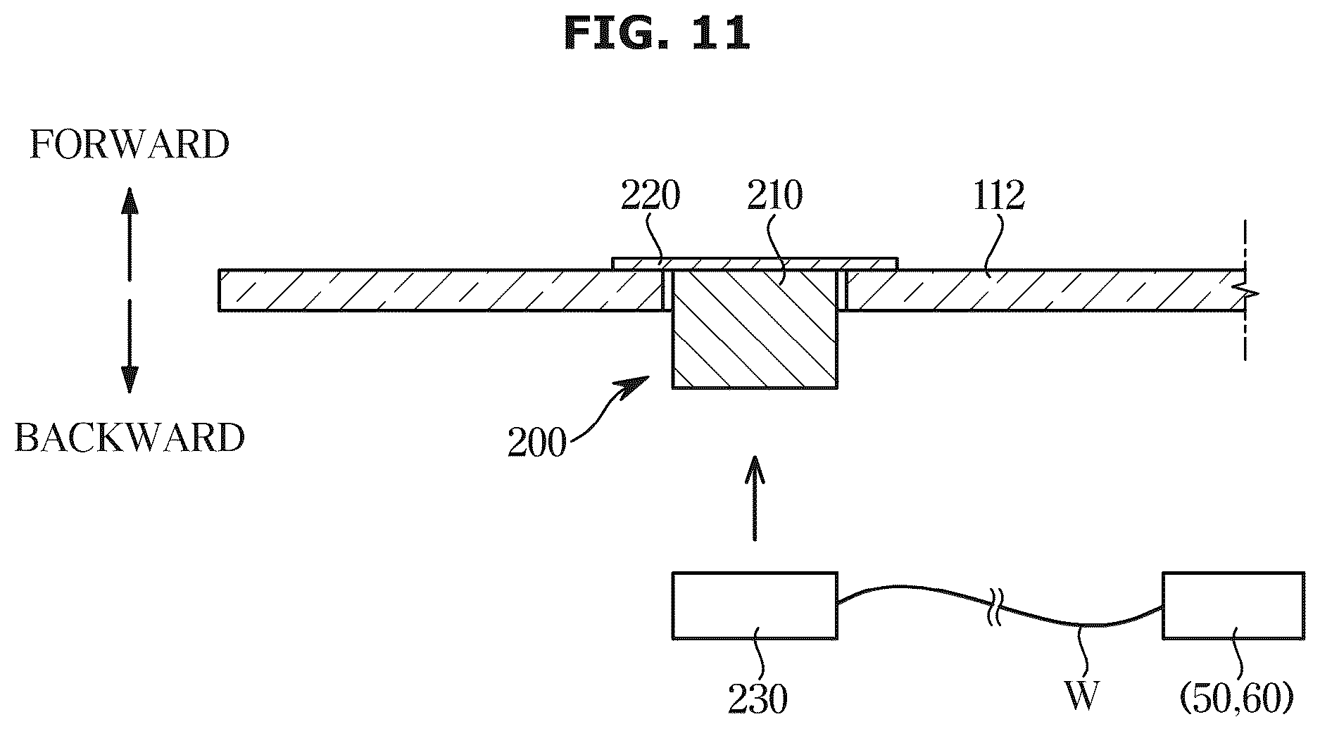 Patent US12613442 Figure 11 – Connector, printed circuit board mounting the connector, and display apparatus including the same