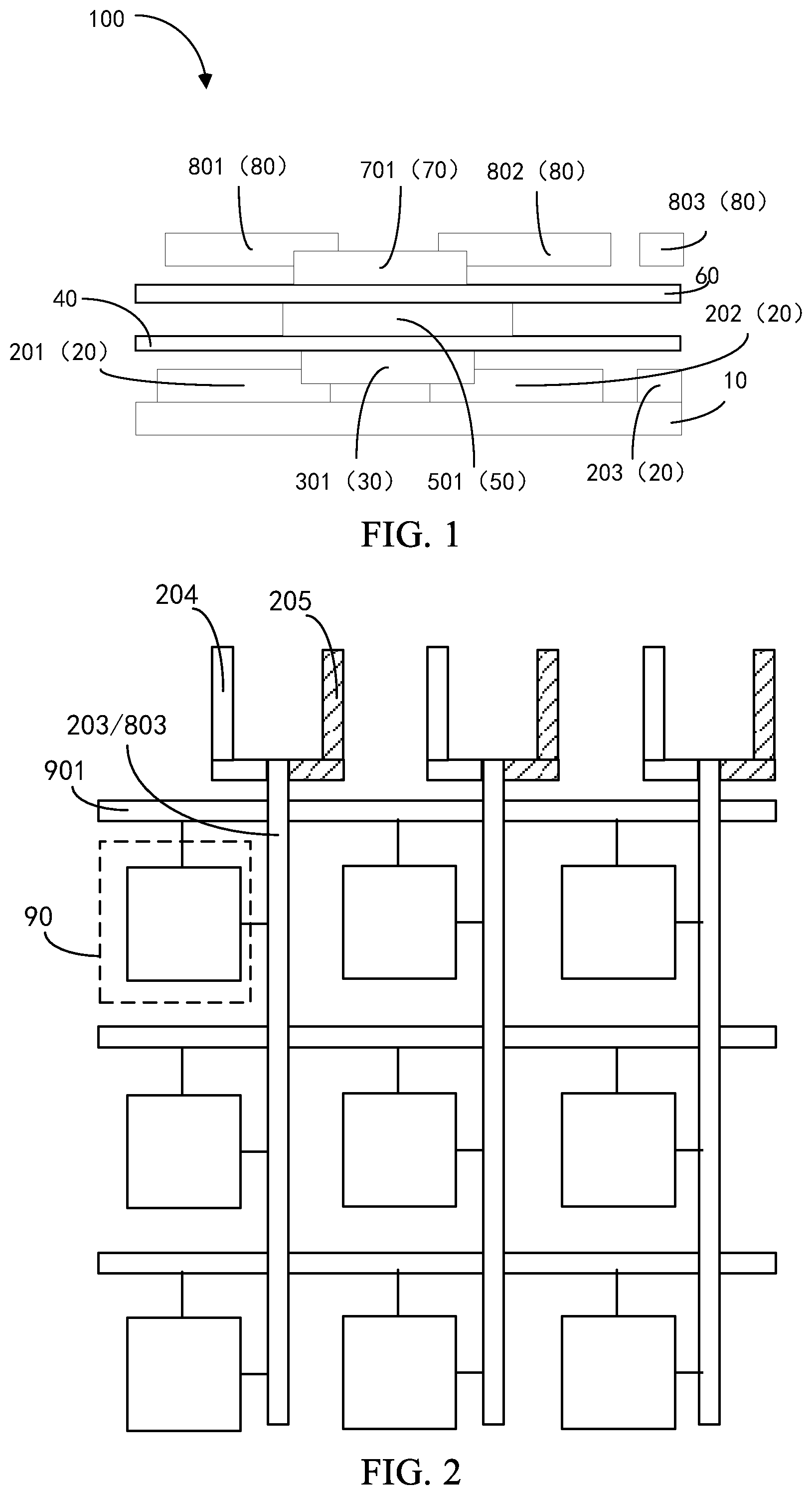 Patent US12613444 — Array substrate and liquid crystal display panel — Figure 1